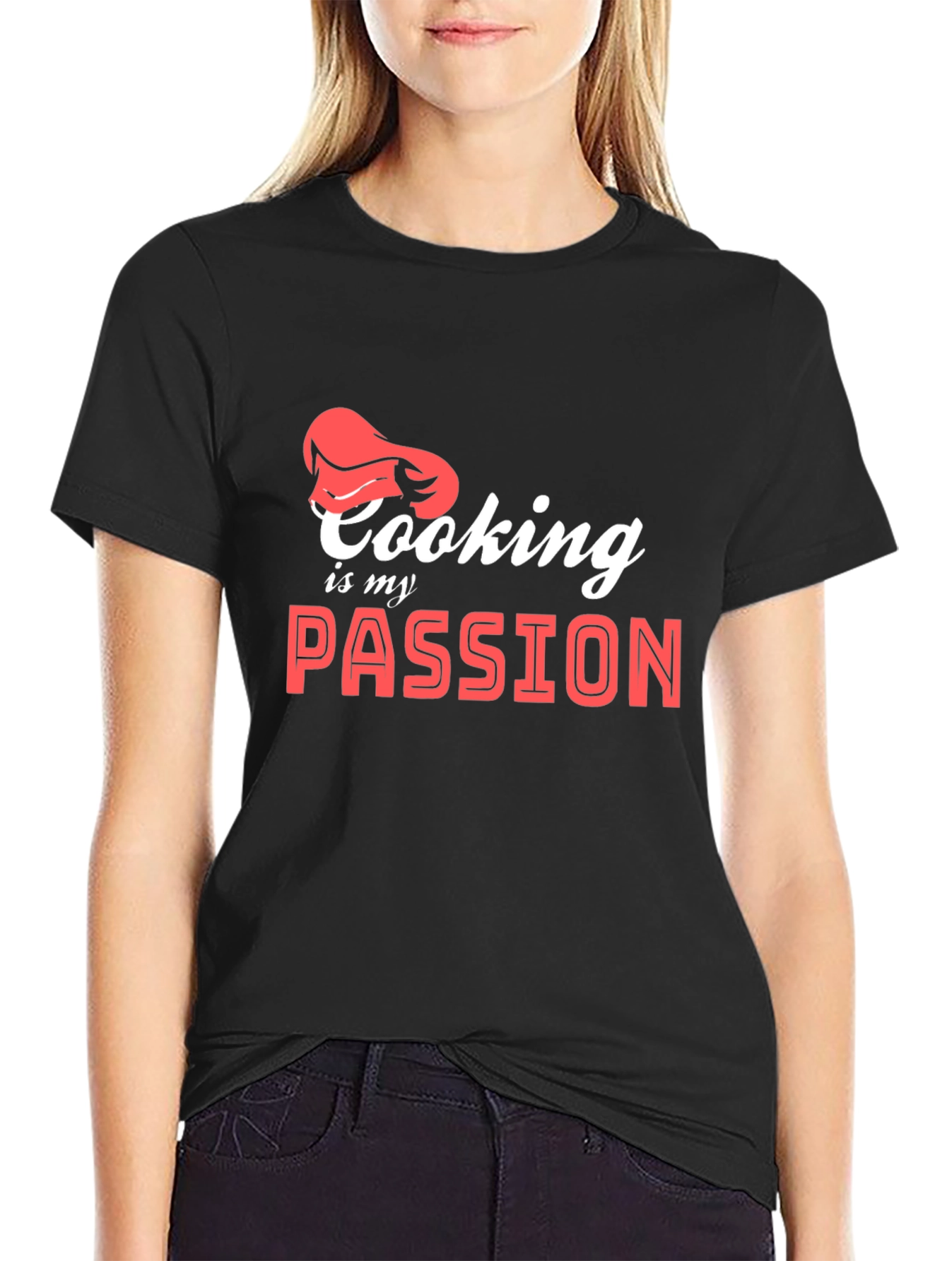 Cooking is My Passion T-Shirt Chef Hat Graphic