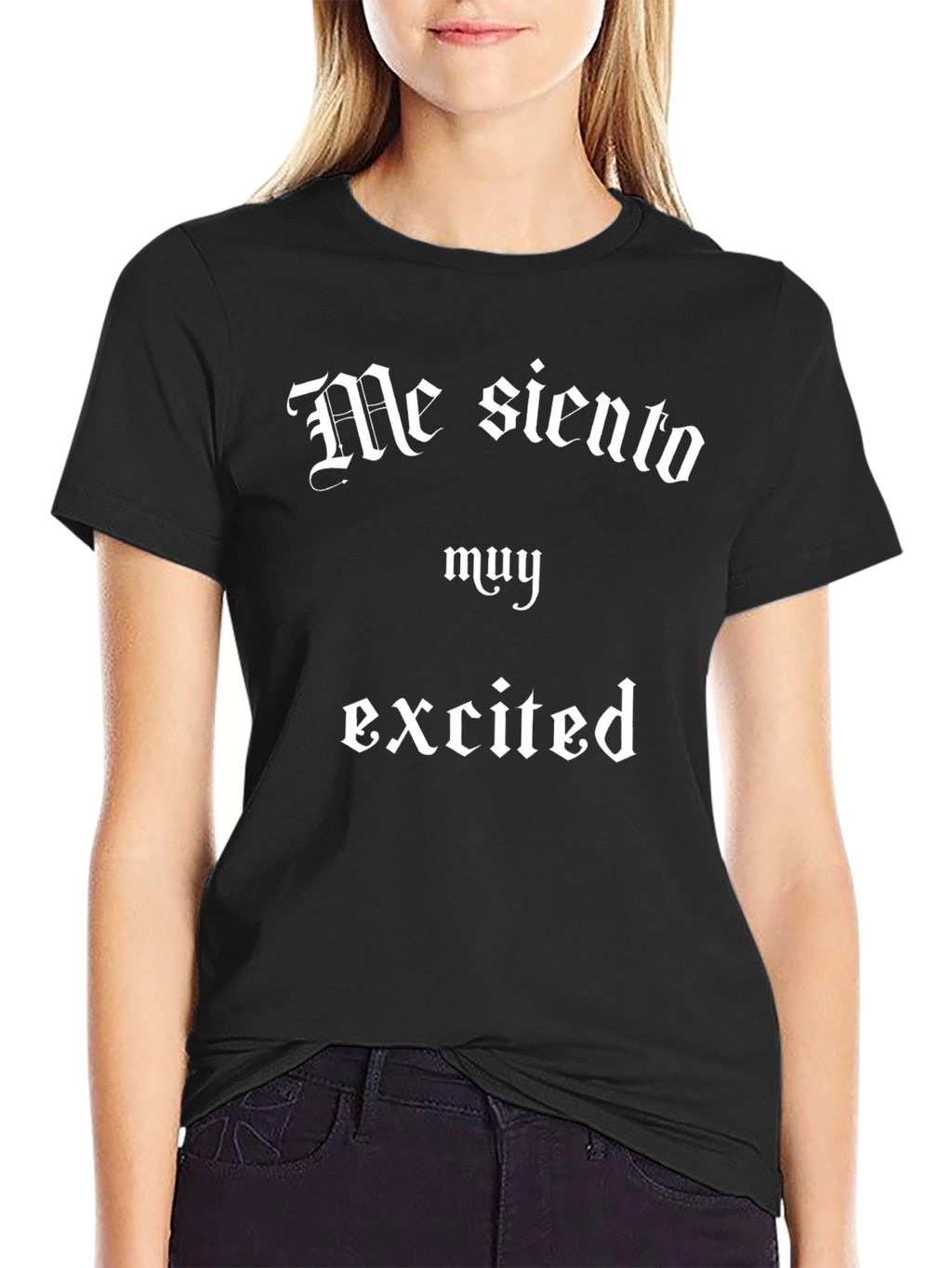 Funny Me siento muy excited Black T-Shirt