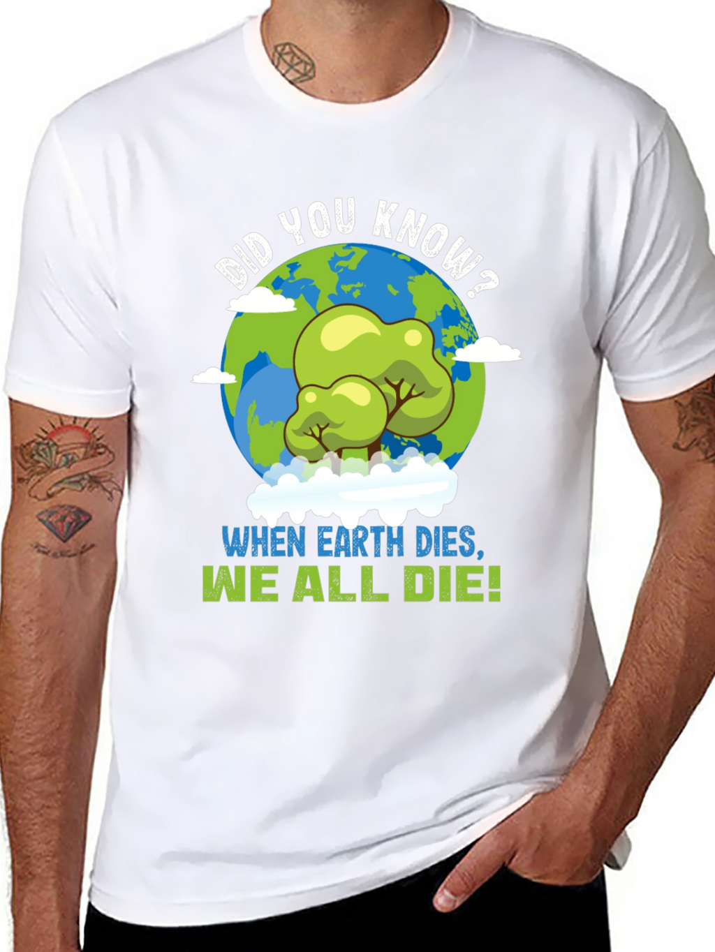 Earth Day T-Shirt: When Earth Dies We All Die!