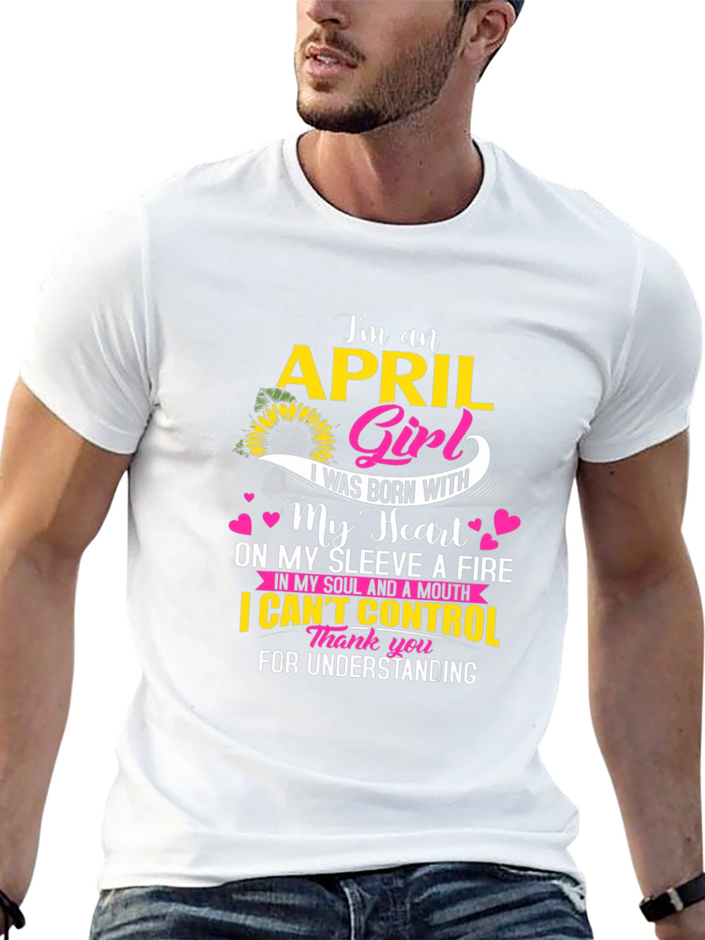 April Girl T-Shirt - Born With Heart