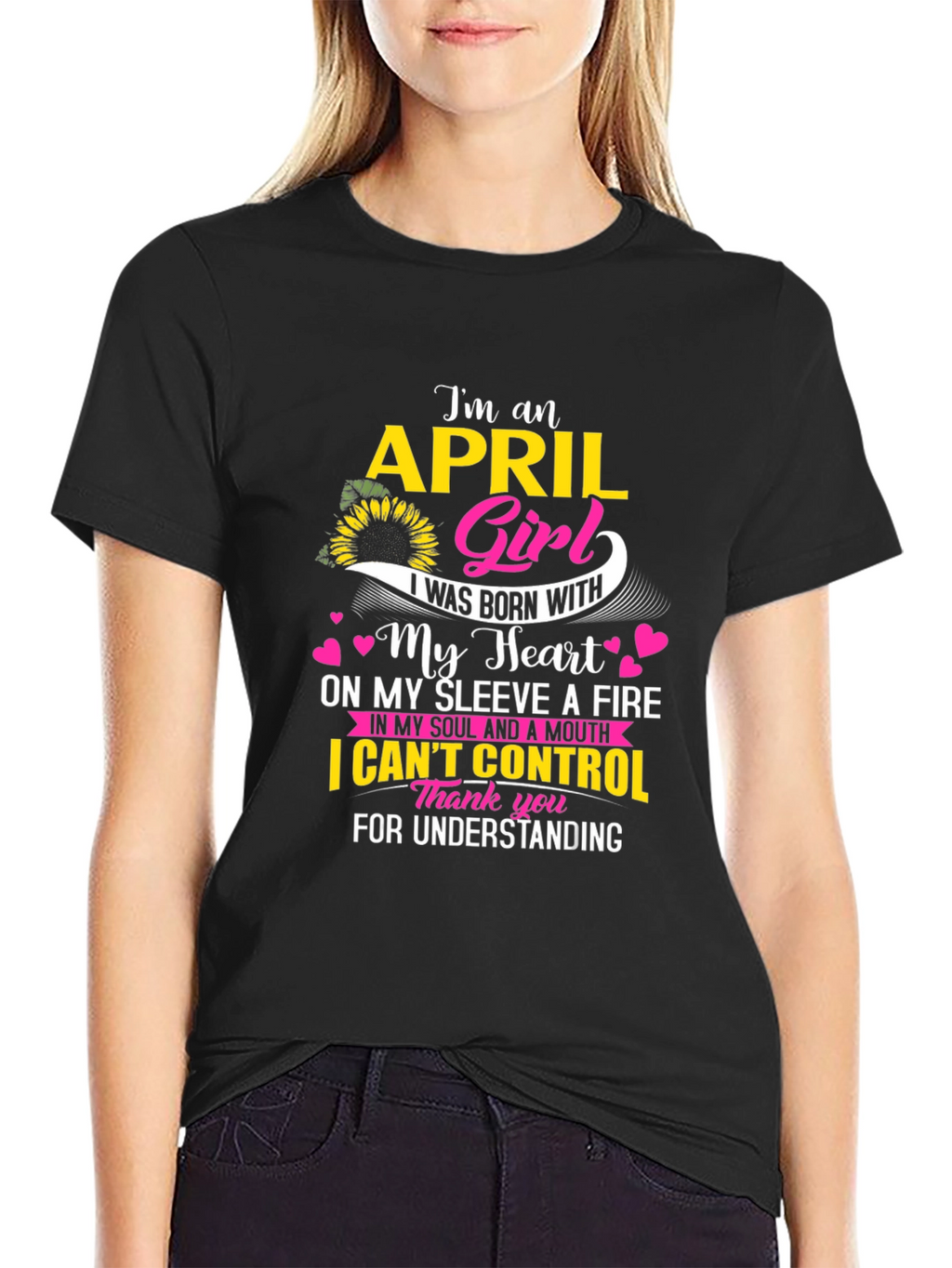 April Girl T-Shirt - Born With Heart
