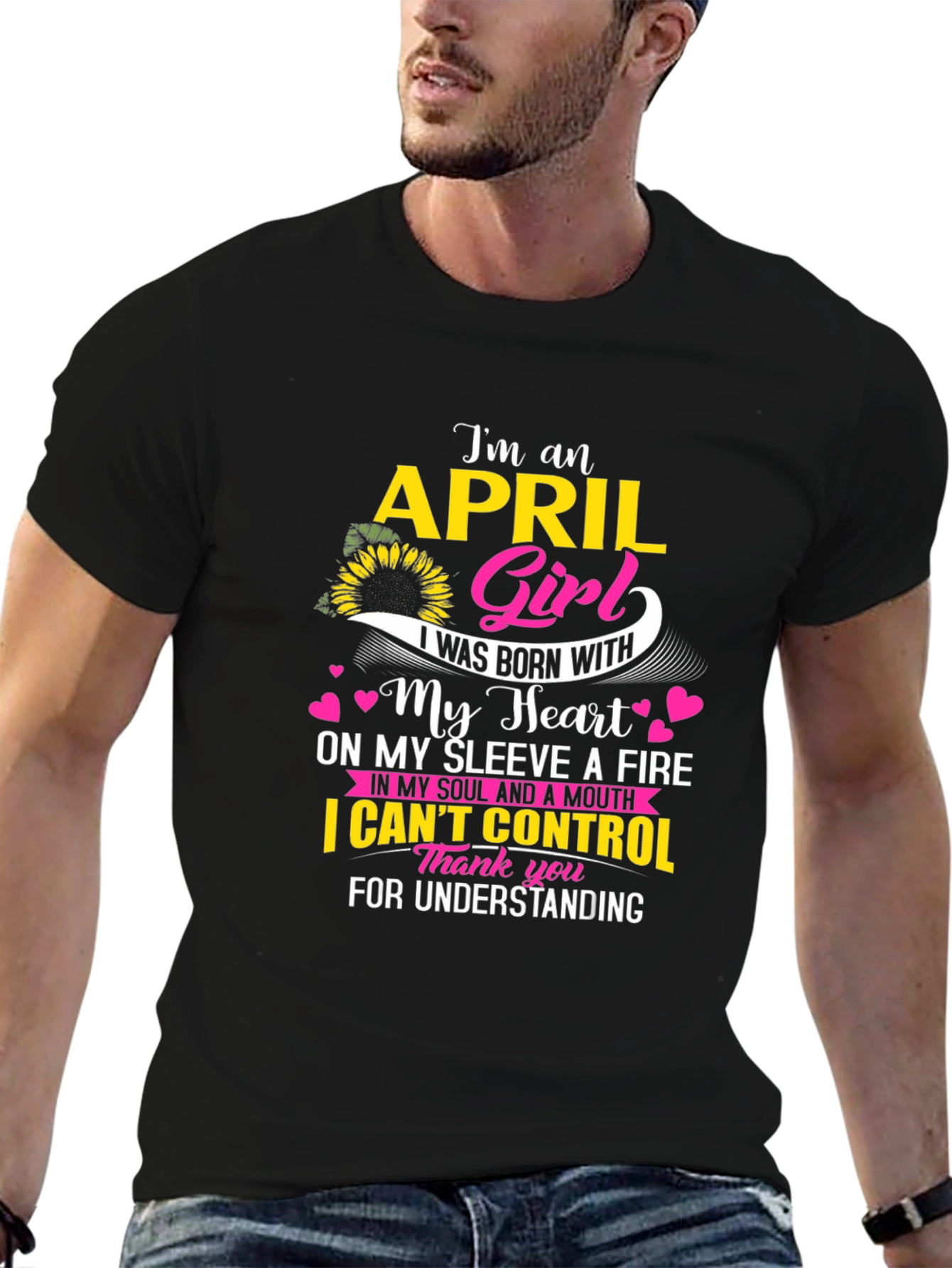 April Girl T-Shirt - Born With Heart
