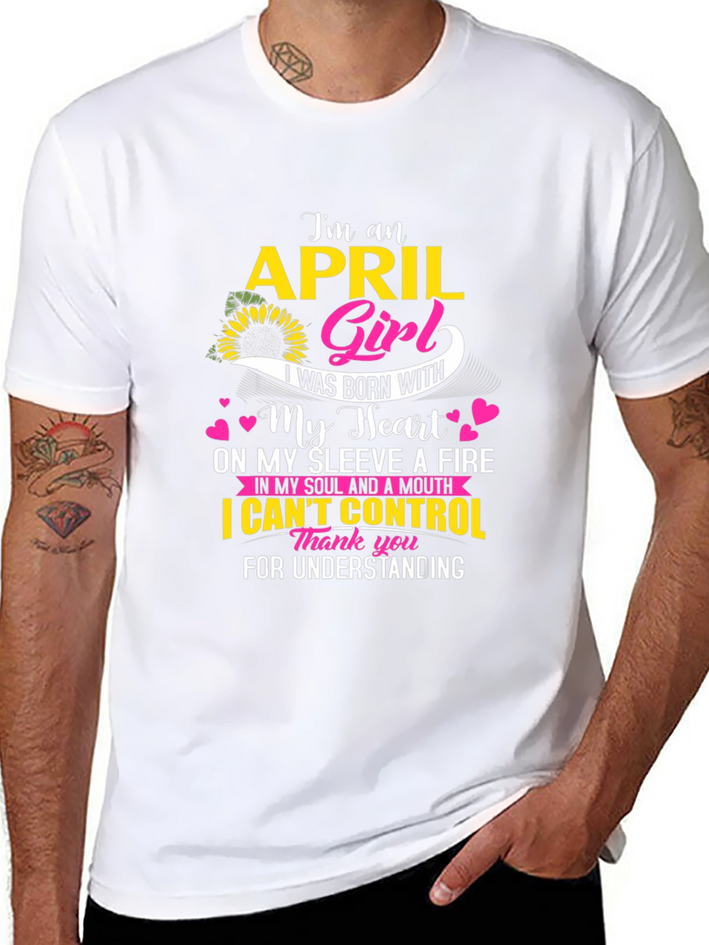 April Girl T-Shirt - Born With Heart