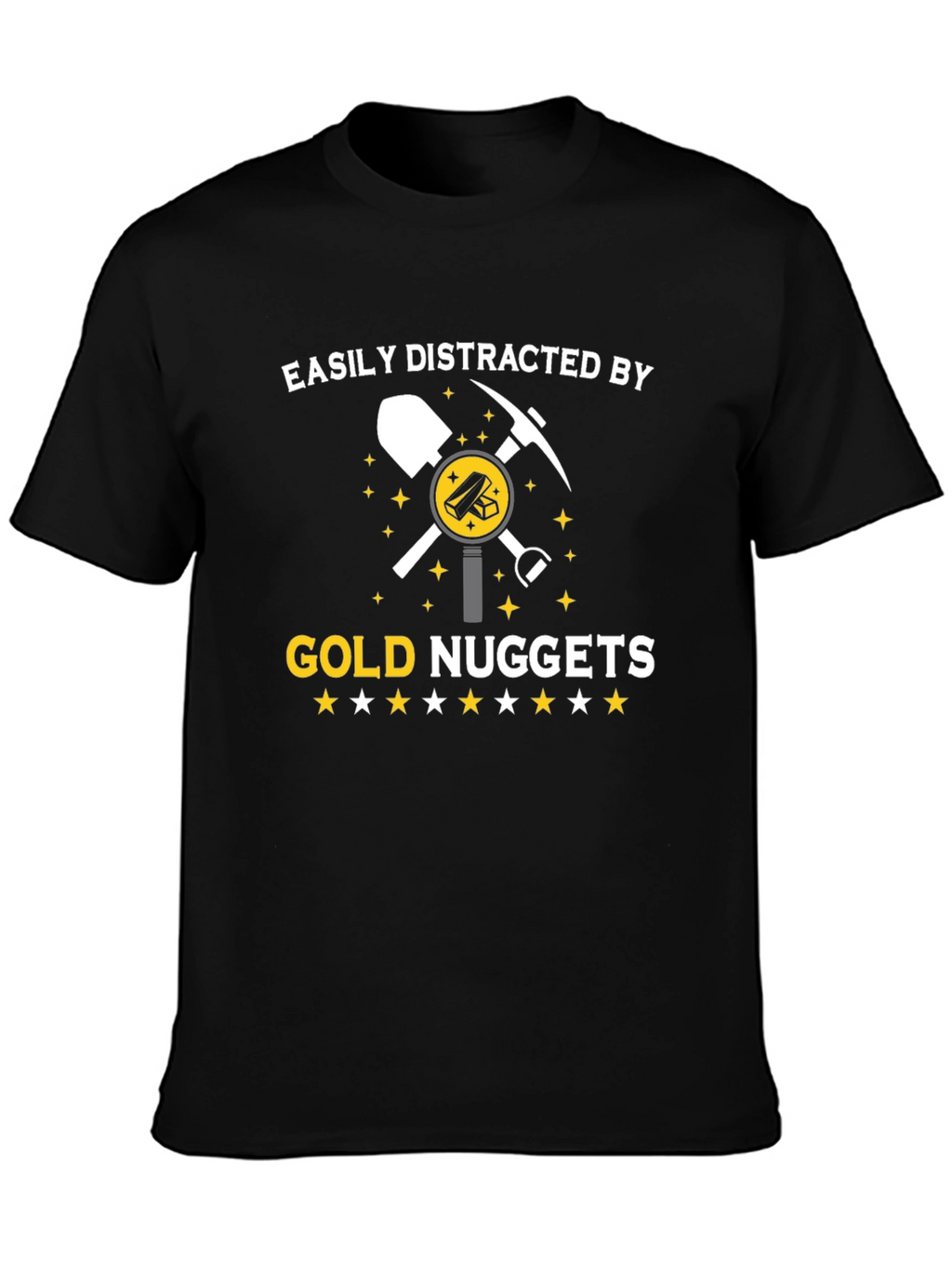 Gold Nuggets Distraction T-Shirt - Funny Miner Tee