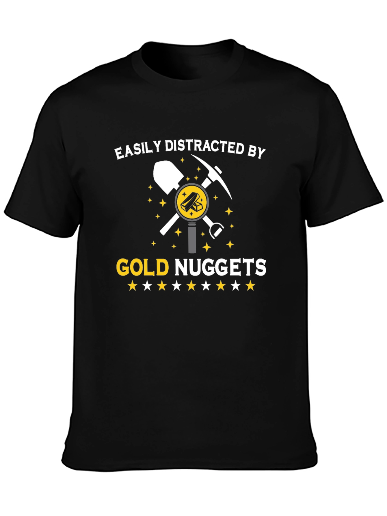 Gold Nuggets Distraction T-Shirt - Funny Miner Tee