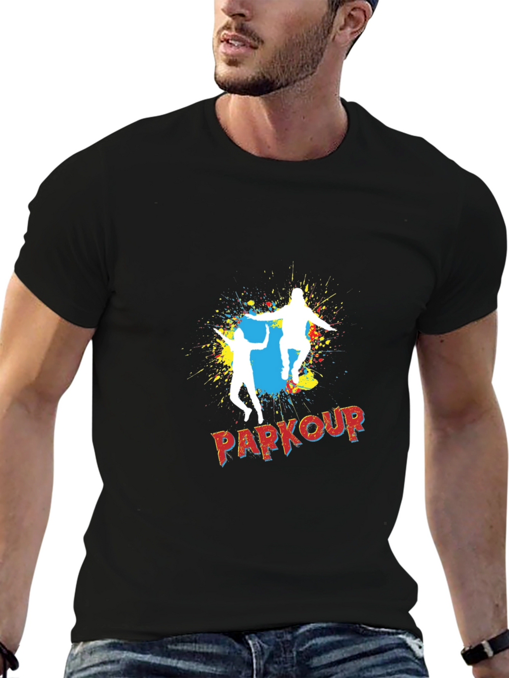 Parkour Graphic T-Shirt - Urban Sport Tee