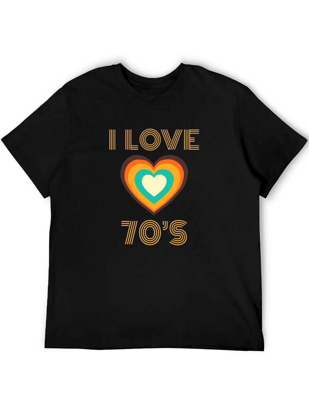 I Love the 70s Retro Heart T-Shirt