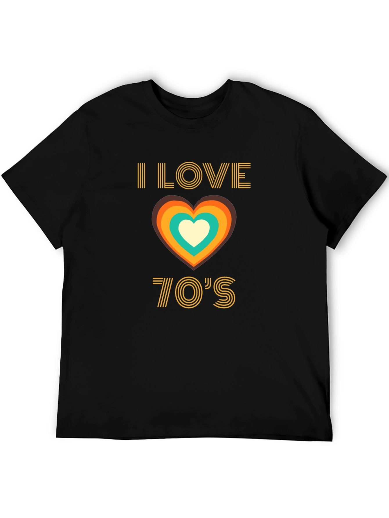 I Love the 70s Retro Heart T-Shirt