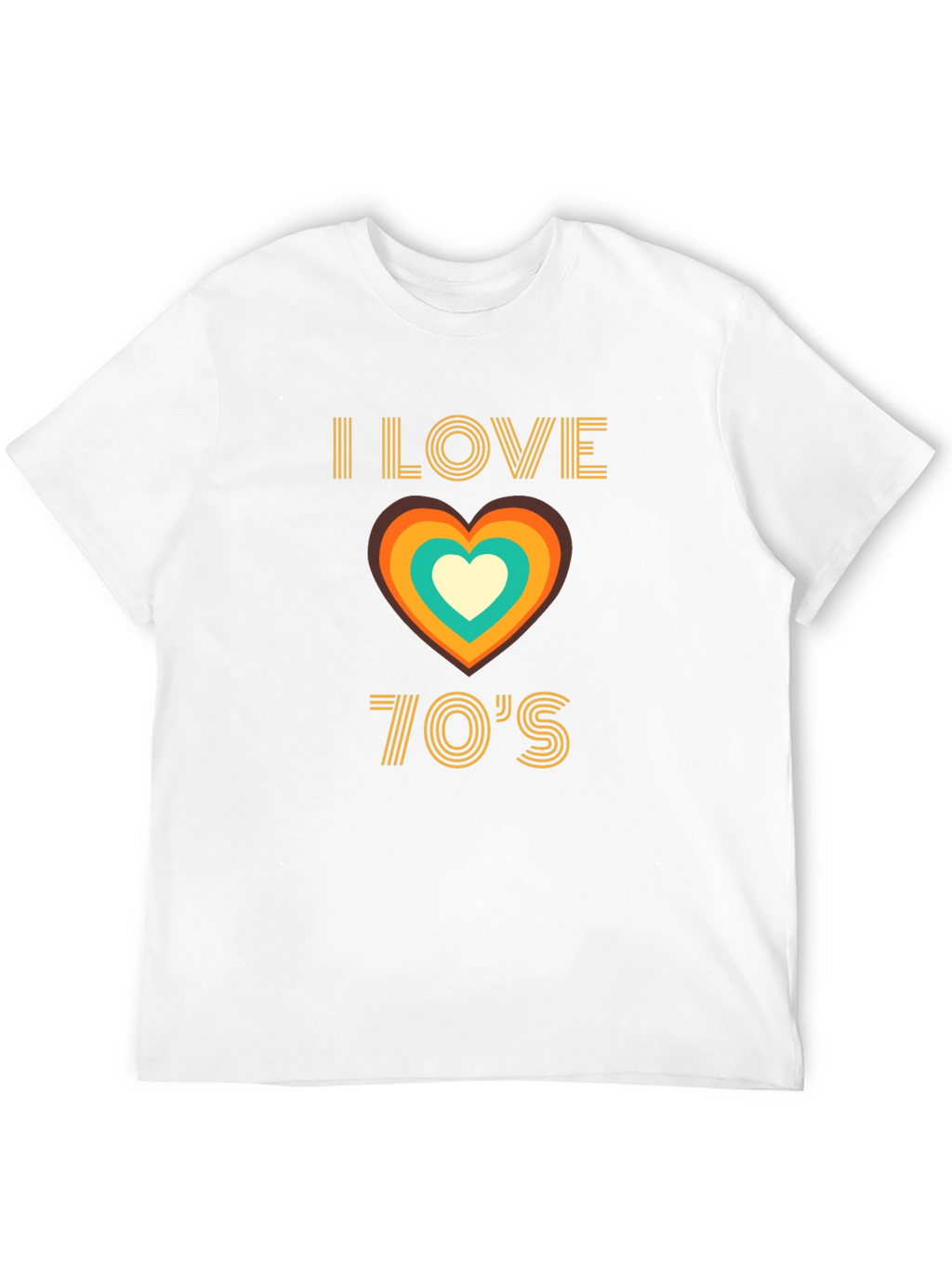 I Love the 70s Retro Heart T-Shirt
