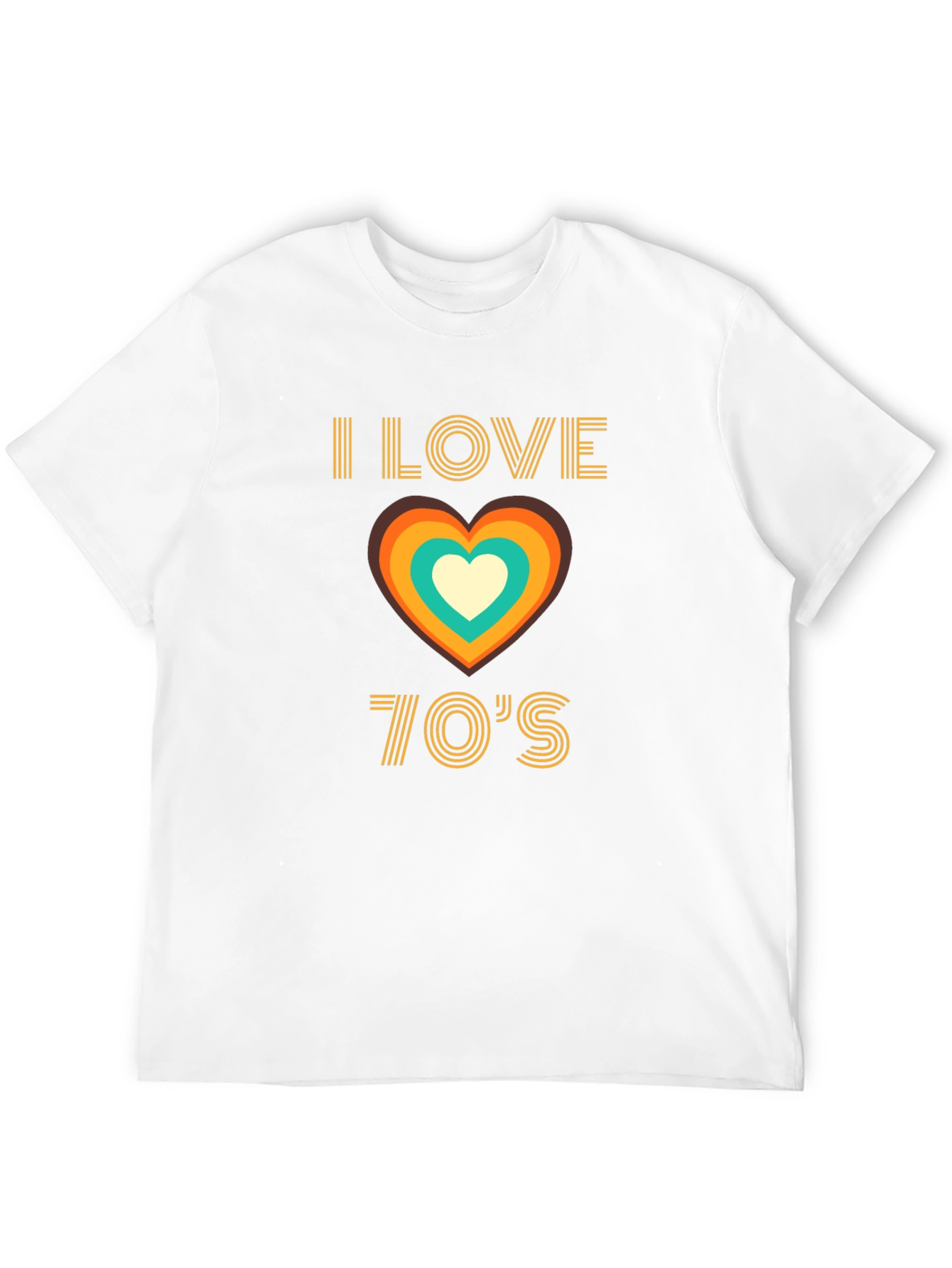 I Love the 70s Retro Heart T-Shirt