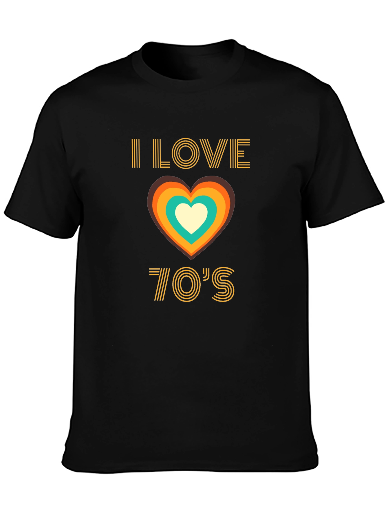 I Love the 70s Retro Heart T-Shirt