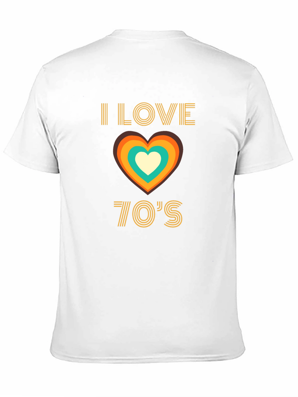I Love the 70s Retro Heart T-Shirt