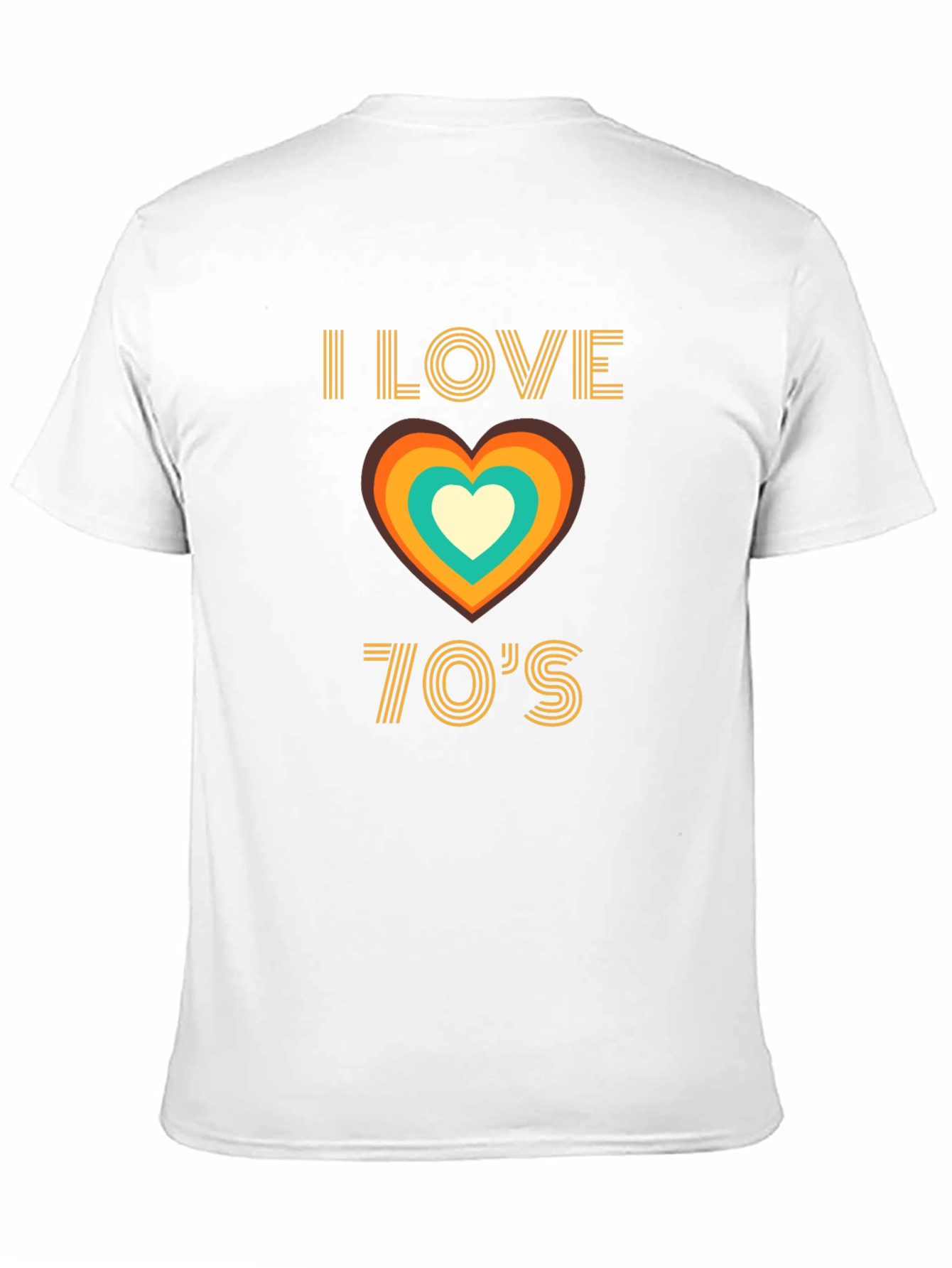 I Love the 70s Retro Heart T-Shirt