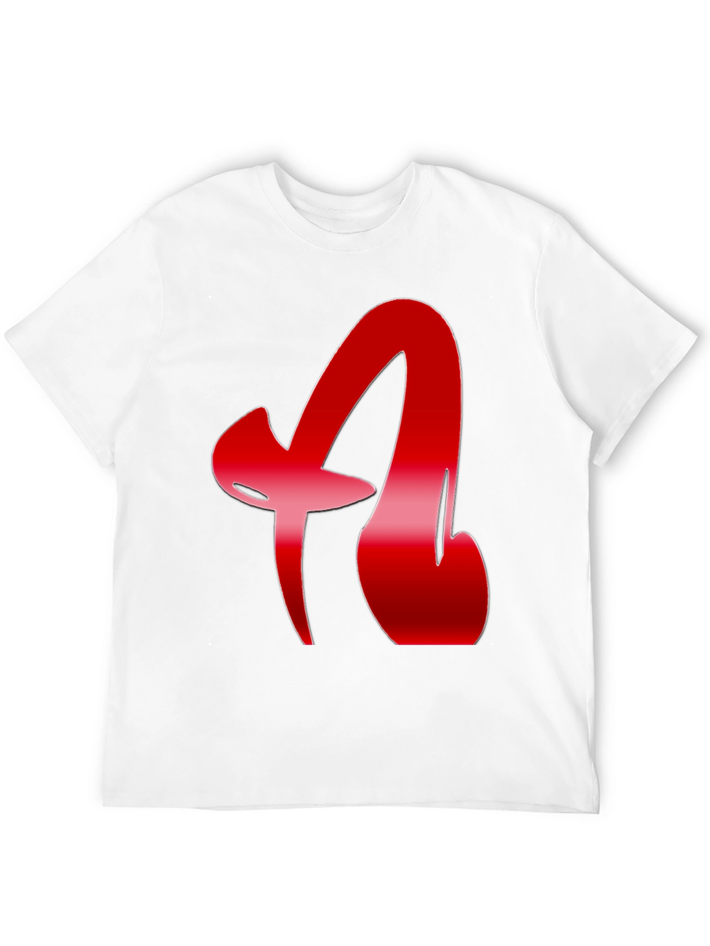 Red Letter Graphic Black T-Shirt