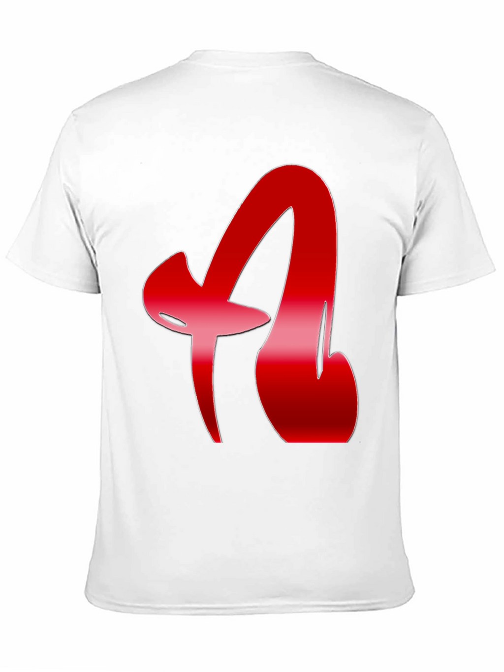 Red Letter Graphic Black T-Shirt