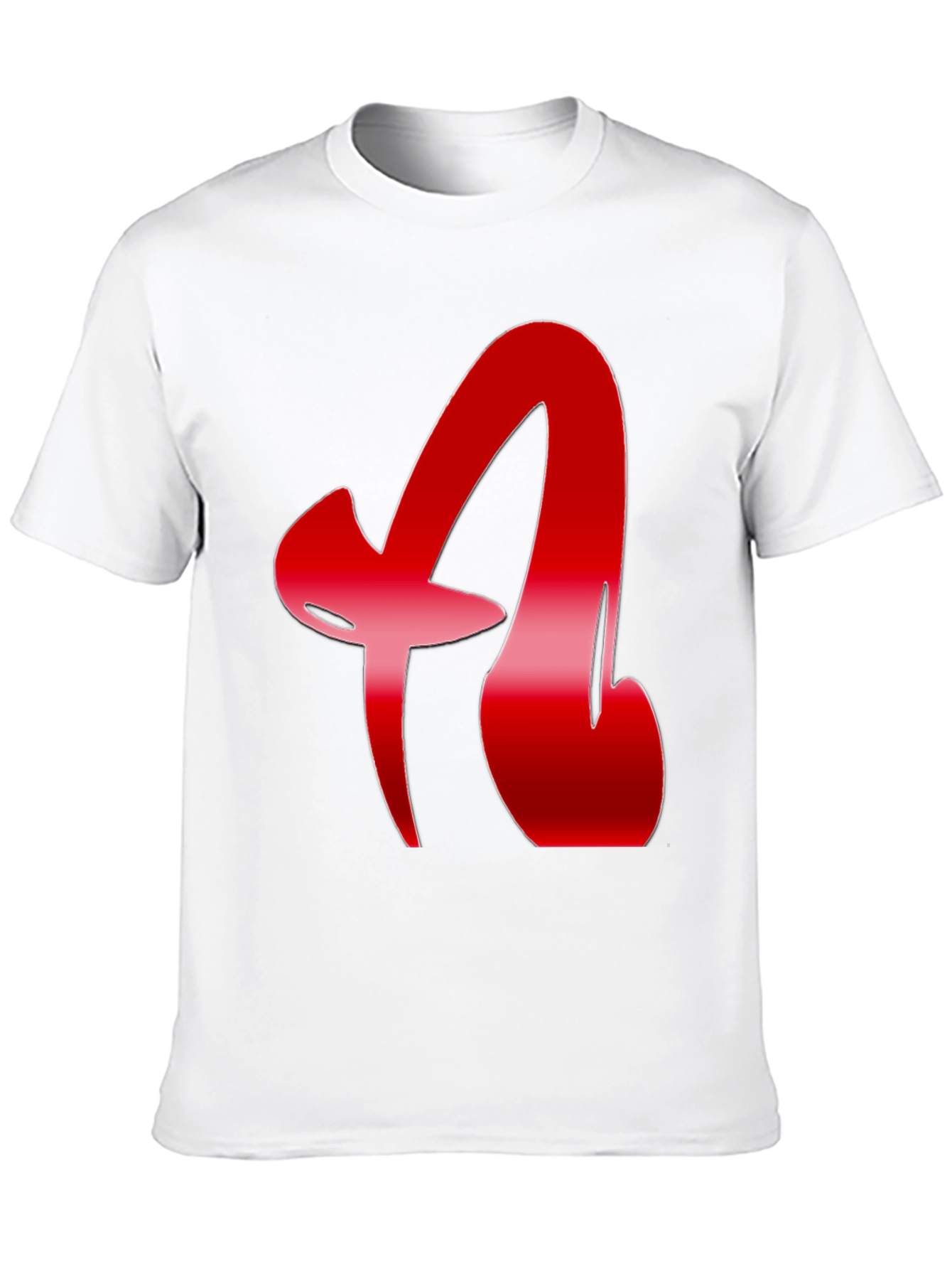 Red Letter Graphic Black T-Shirt