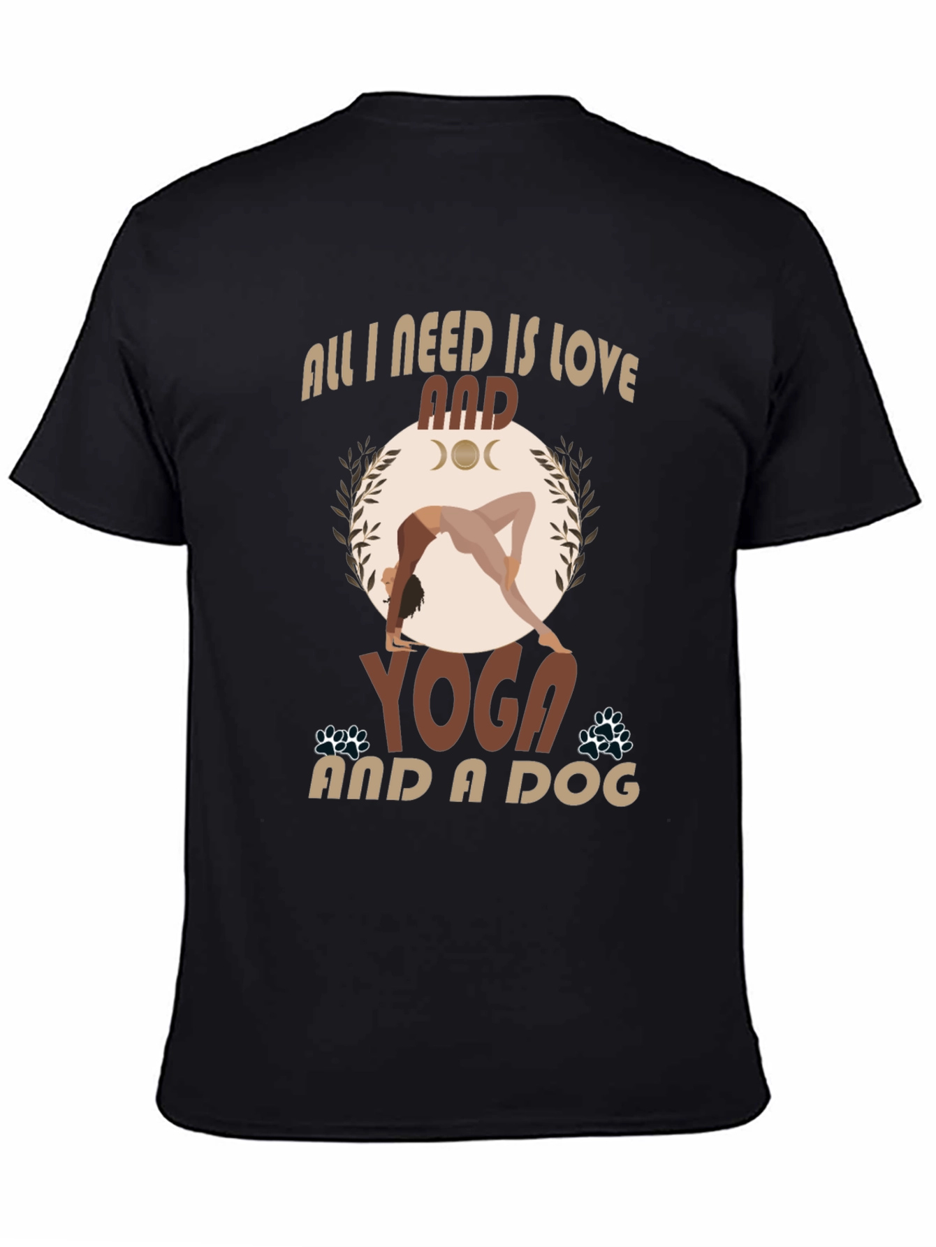 Yoga and Dog T-Shirt - All I Need is Love