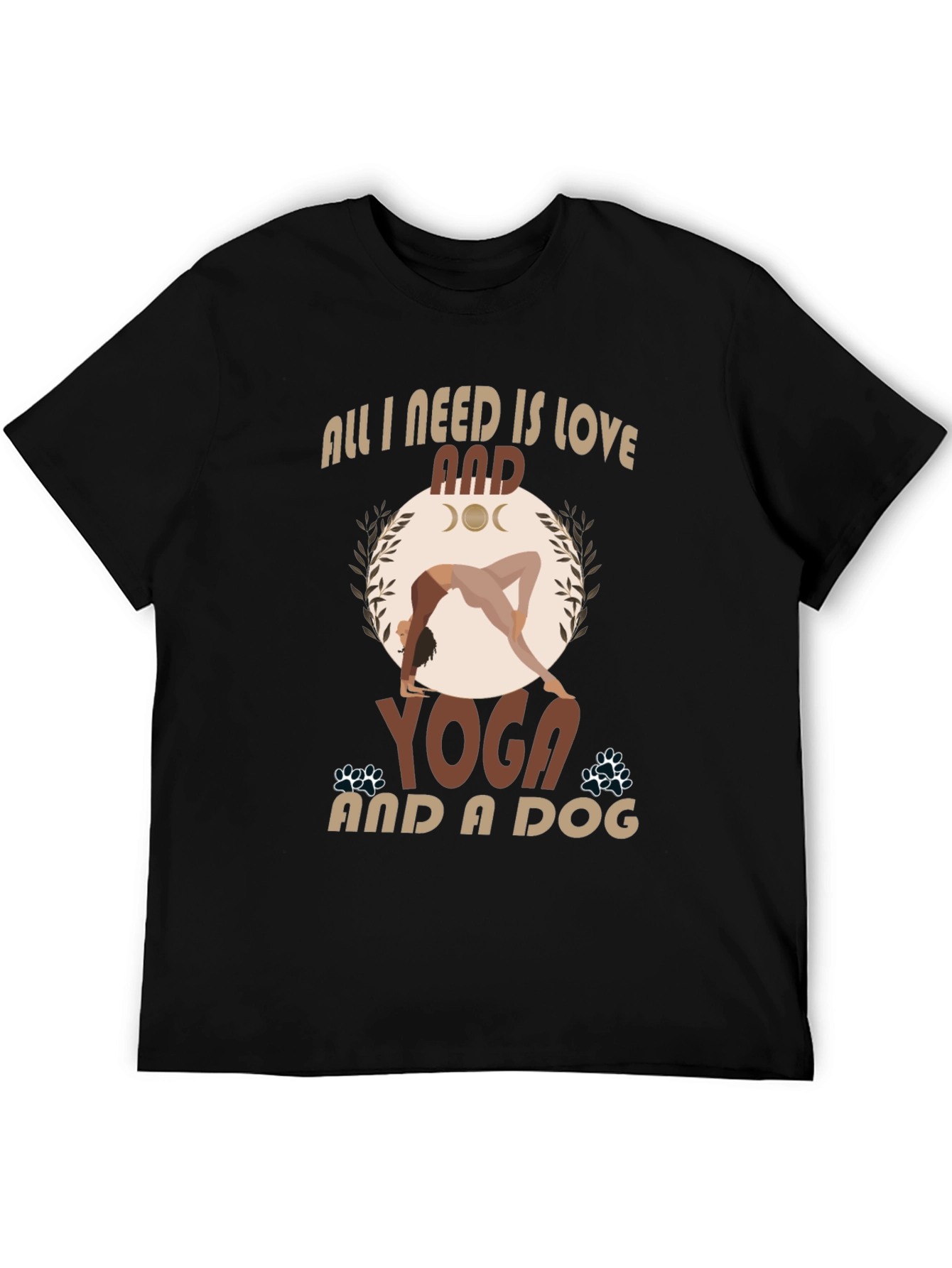 Yoga and Dog T-Shirt - All I Need is Love
