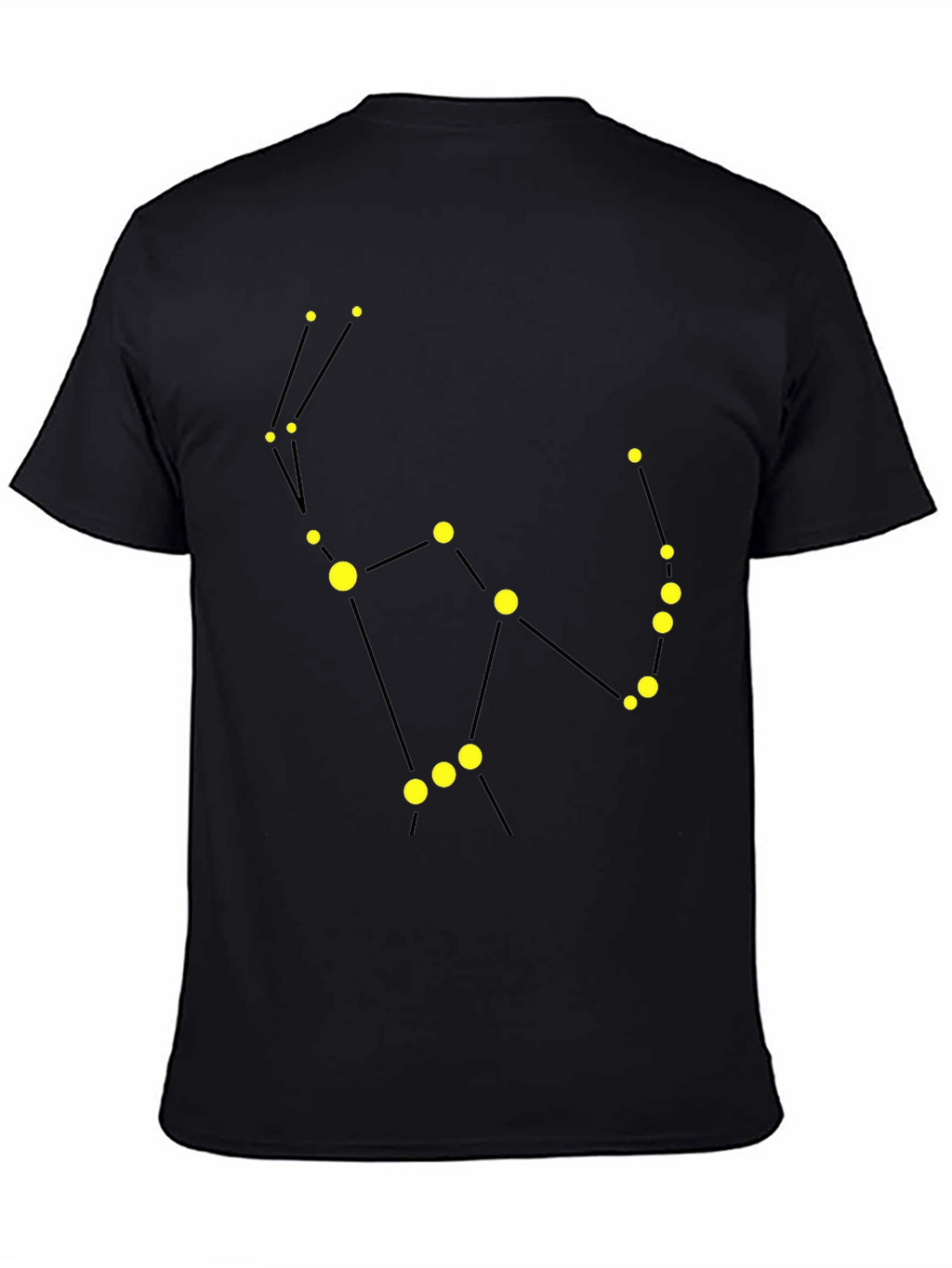Constellation Graphic Tee - Black Cotton Comfort