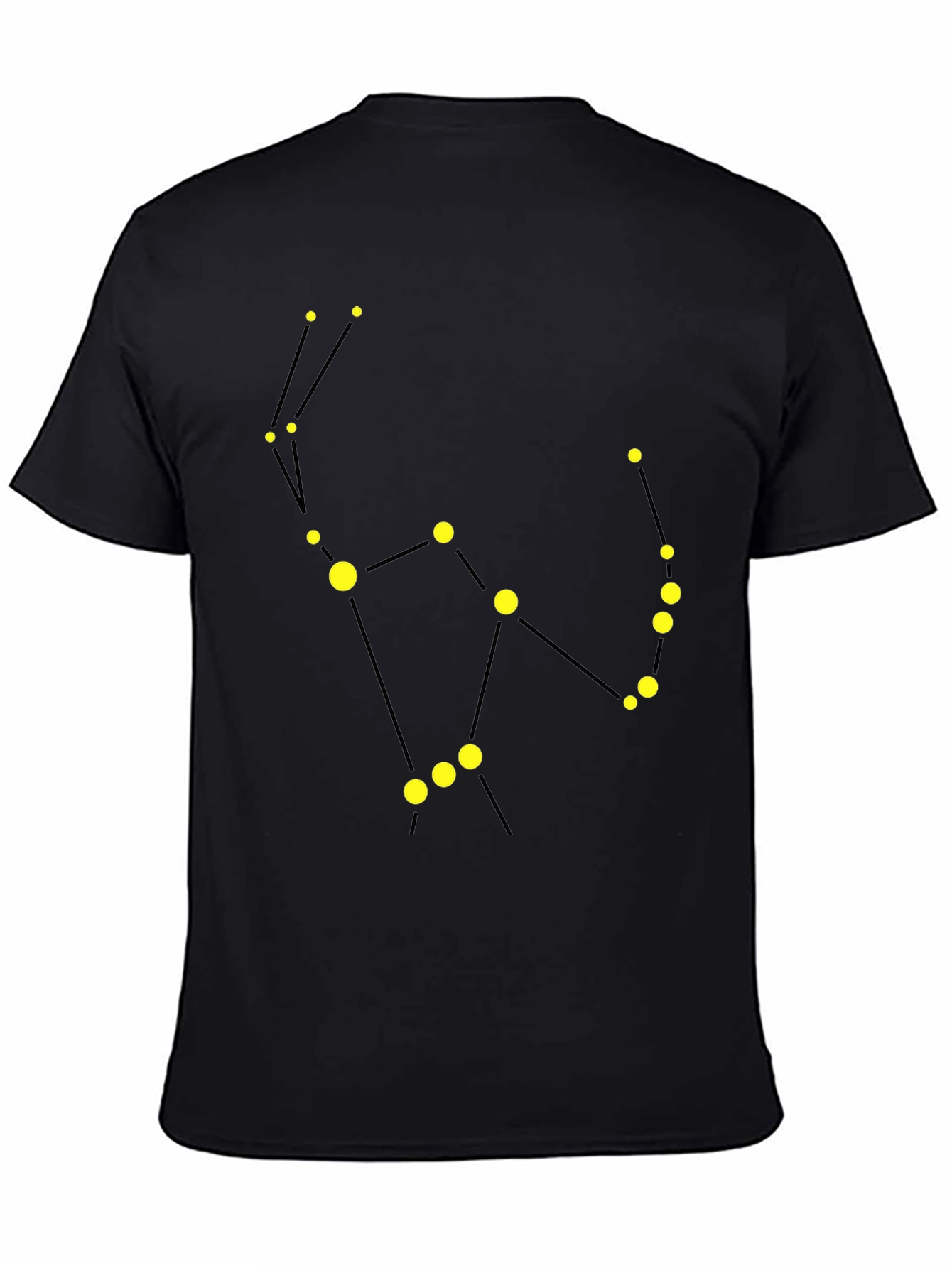 Constellation Graphic Tee - Black Cotton Comfort