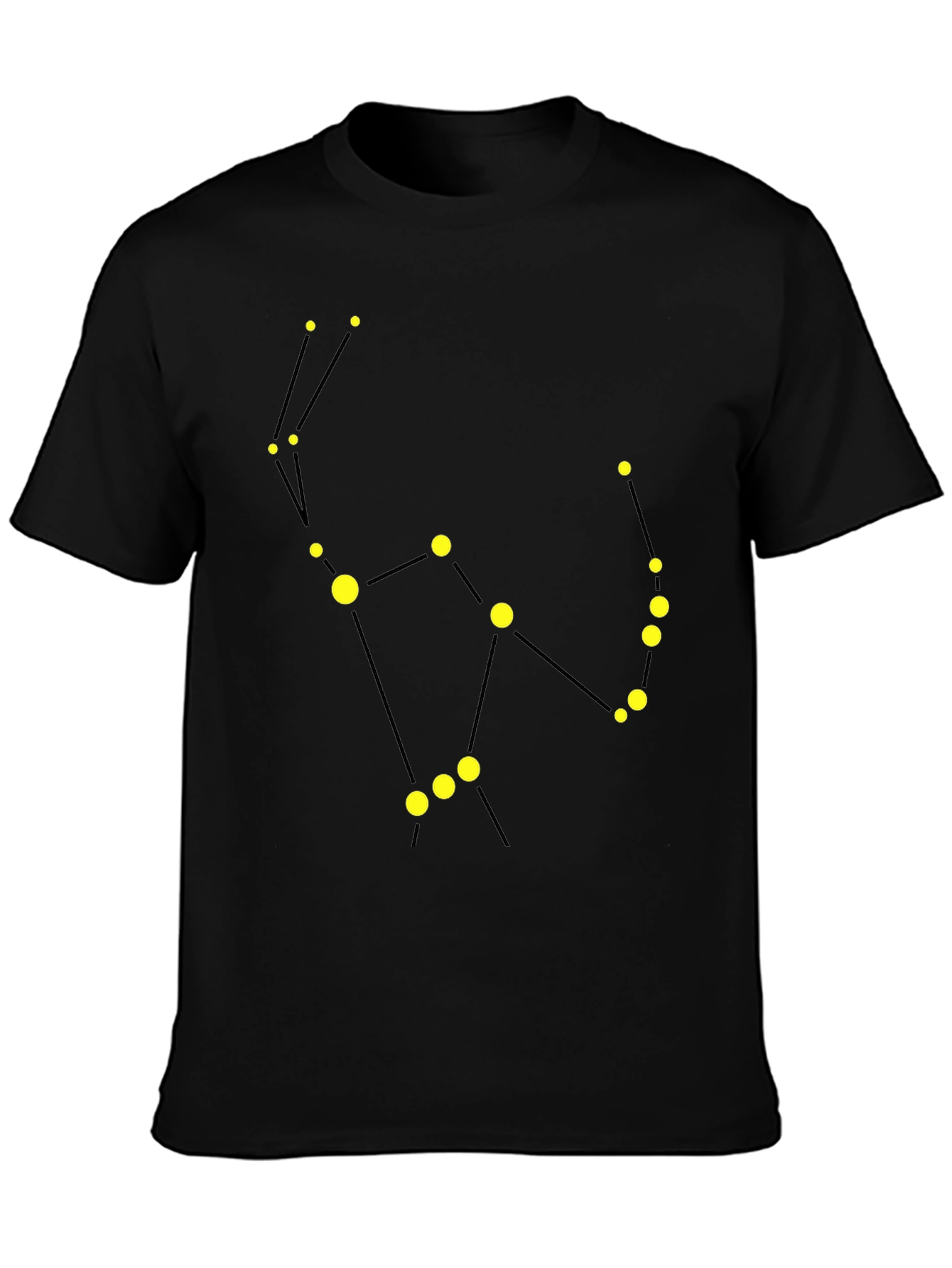 Constellation Graphic Tee - Black Cotton Comfort