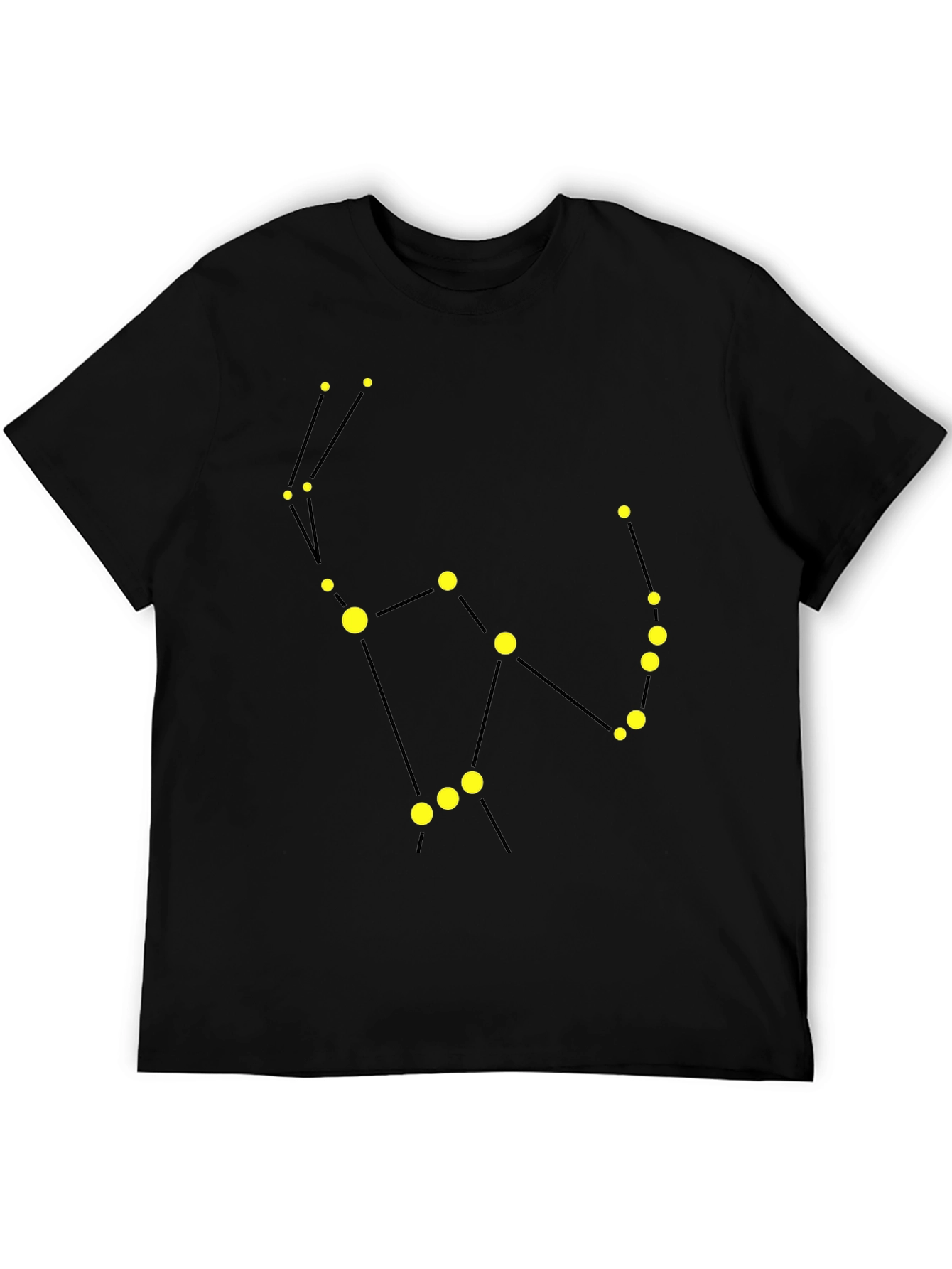 Constellation Graphic Tee - Black Cotton Comfort