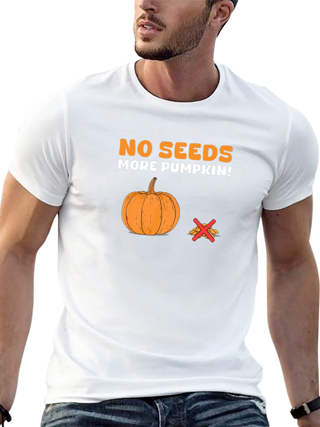No Seeds More Pumpkin Graphic Tee
