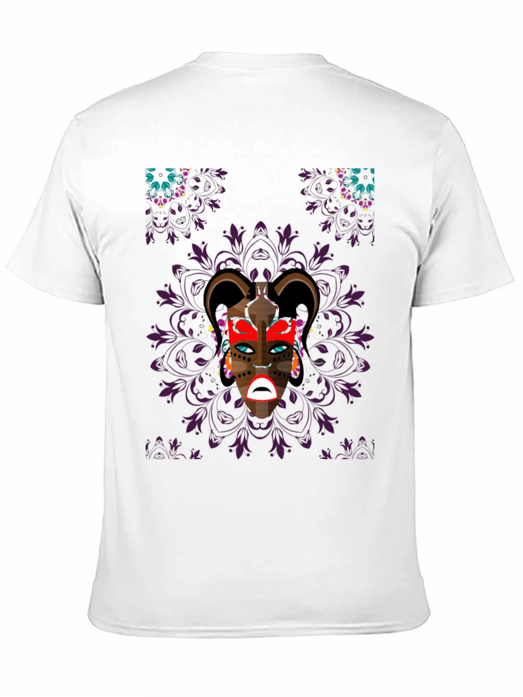 Graphic Print Black Tee