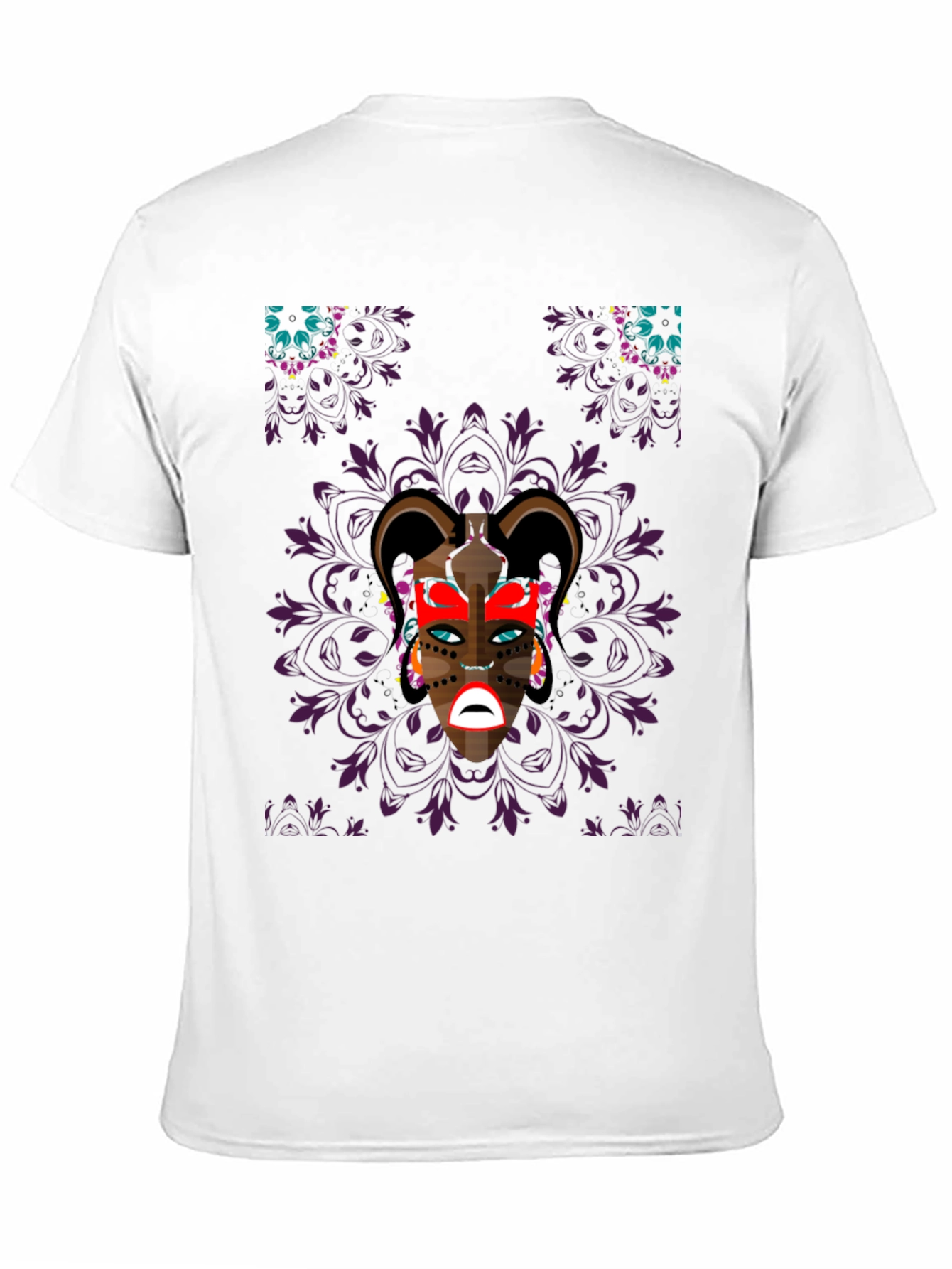 Graphic Print Black Tee