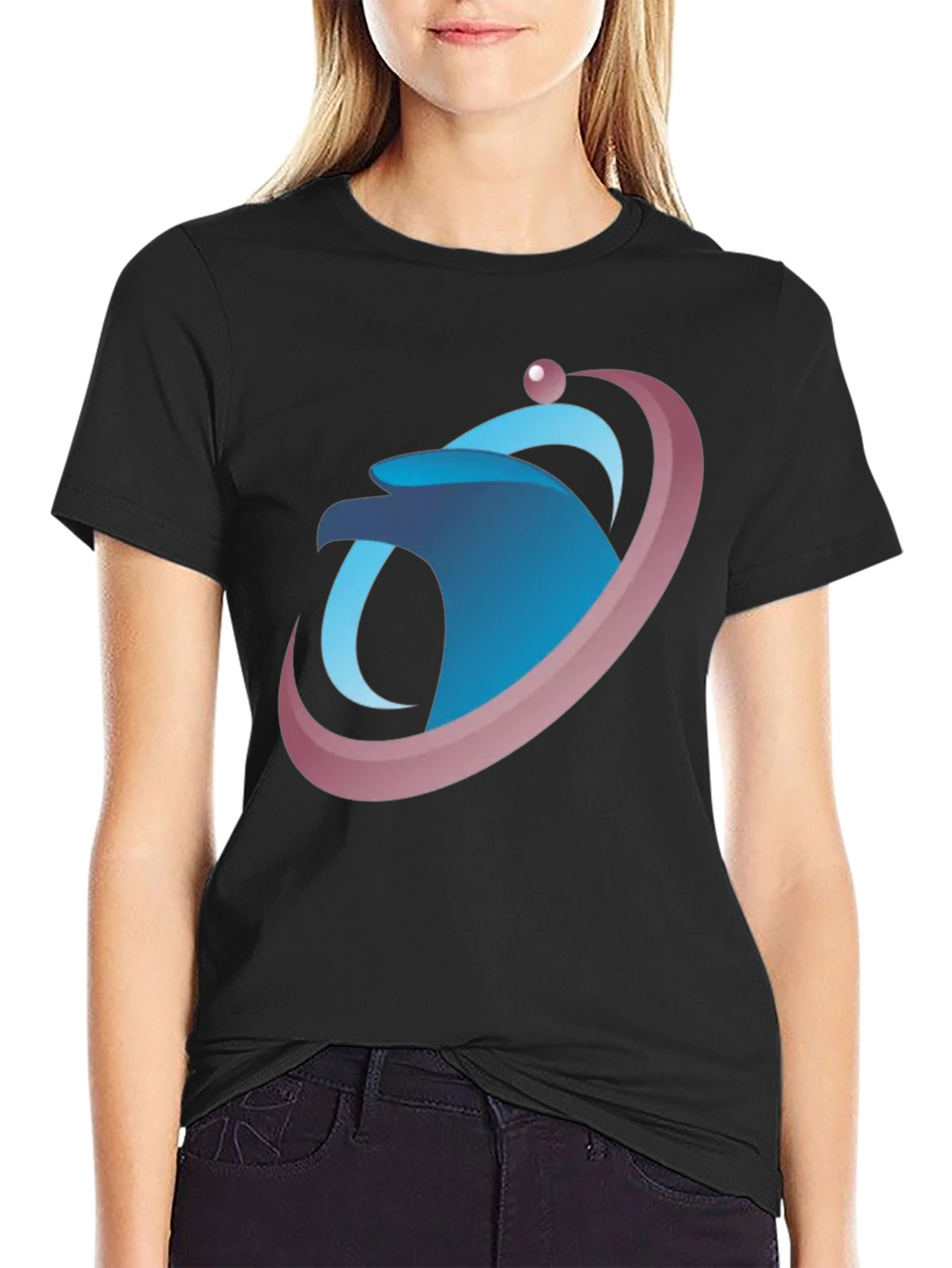 Eagle Orb Graphic T-Shirt - Sleek Design