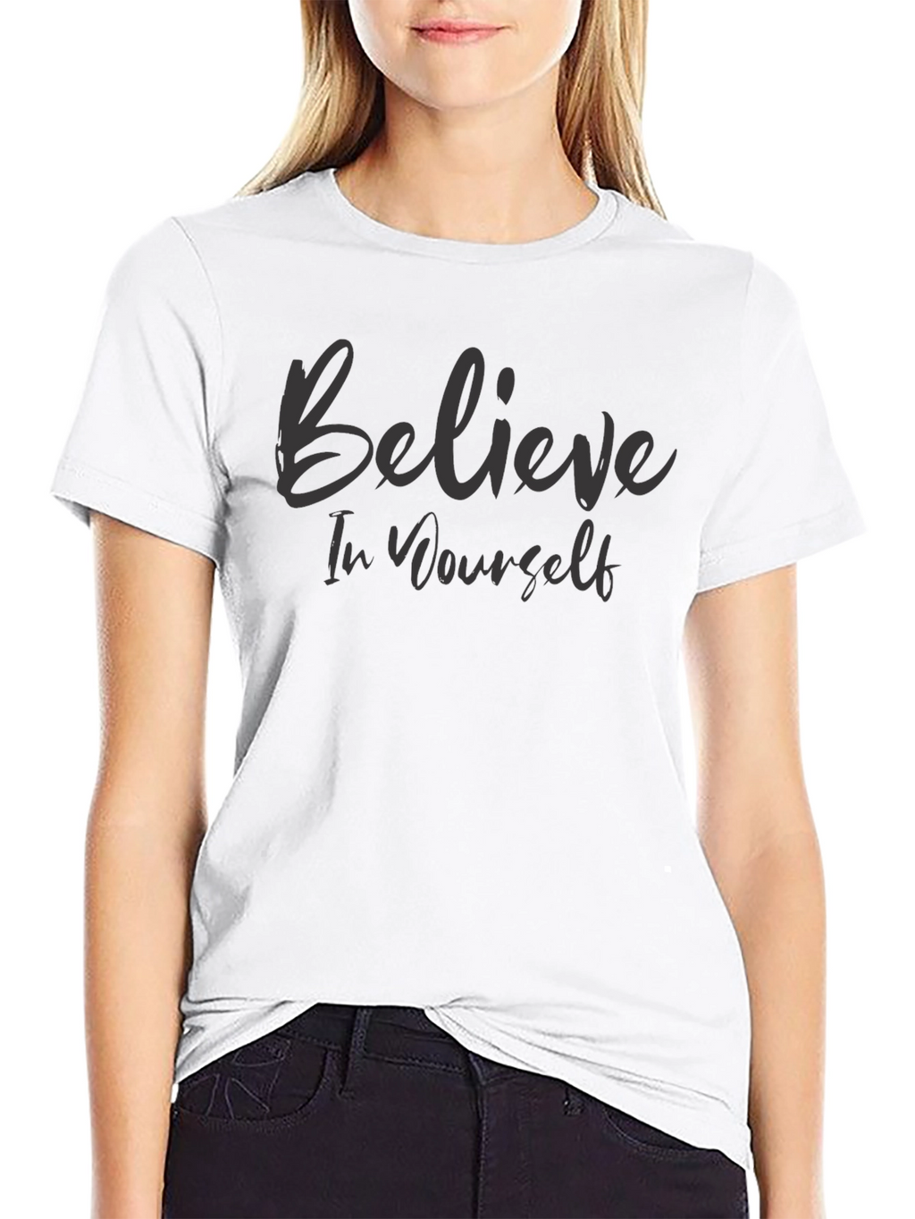 Believe in Yourself Graphic Tee - Black T-Shirt