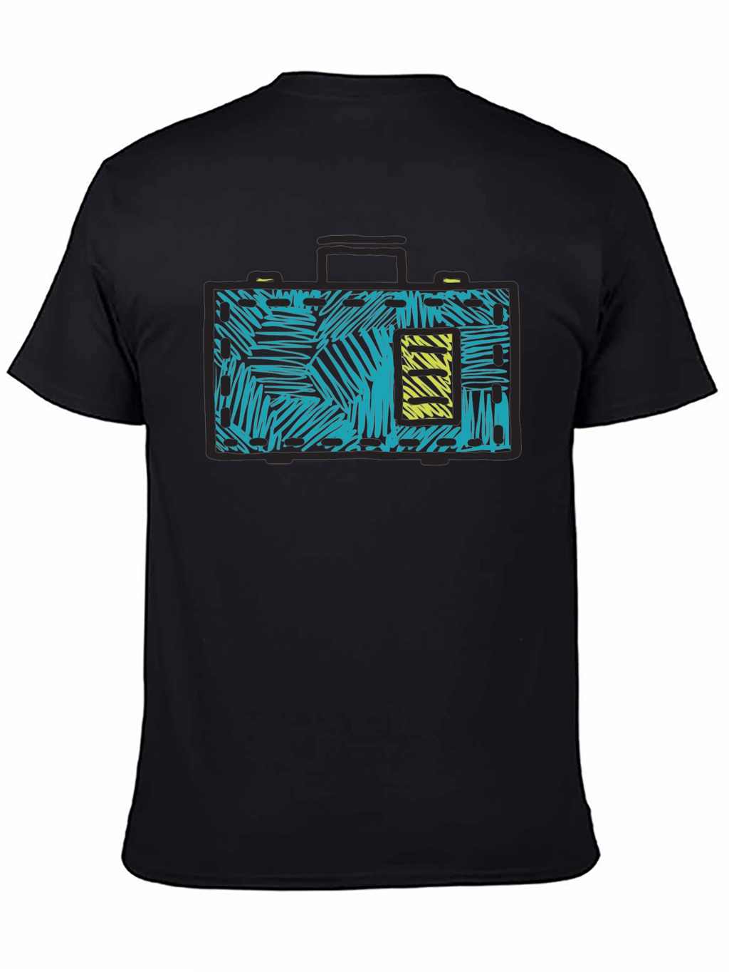 Retro Briefcase Graphic T-Shirt - Unique Design