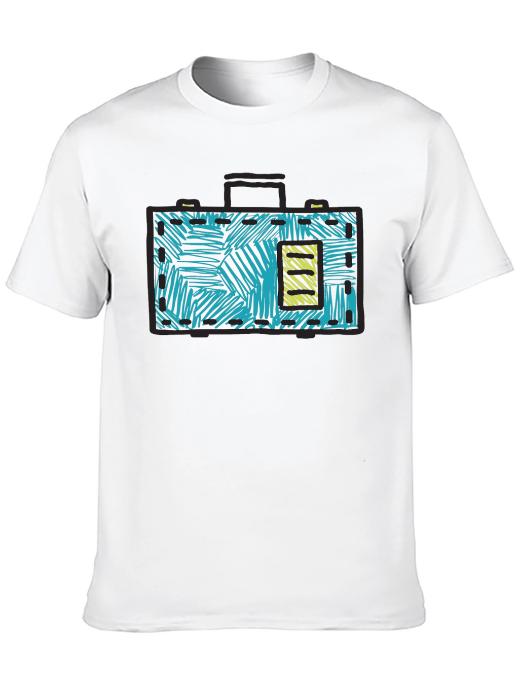 Retro Briefcase Graphic T-Shirt - Unique Design