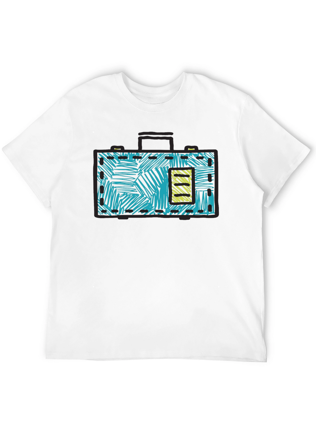 Retro Briefcase Graphic T-Shirt - Unique Design
