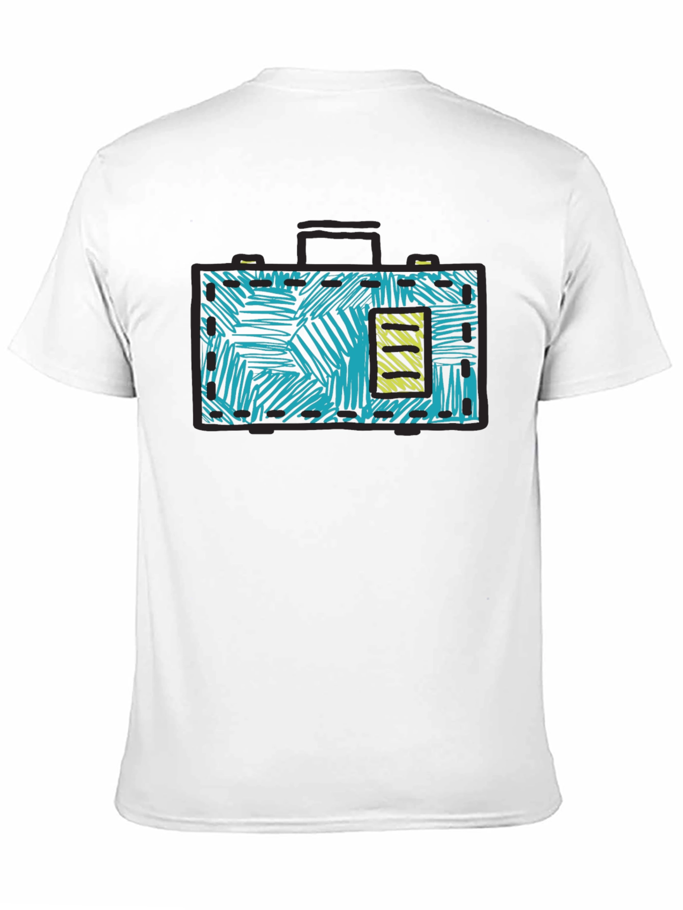 Retro Briefcase Graphic T-Shirt - Unique Design