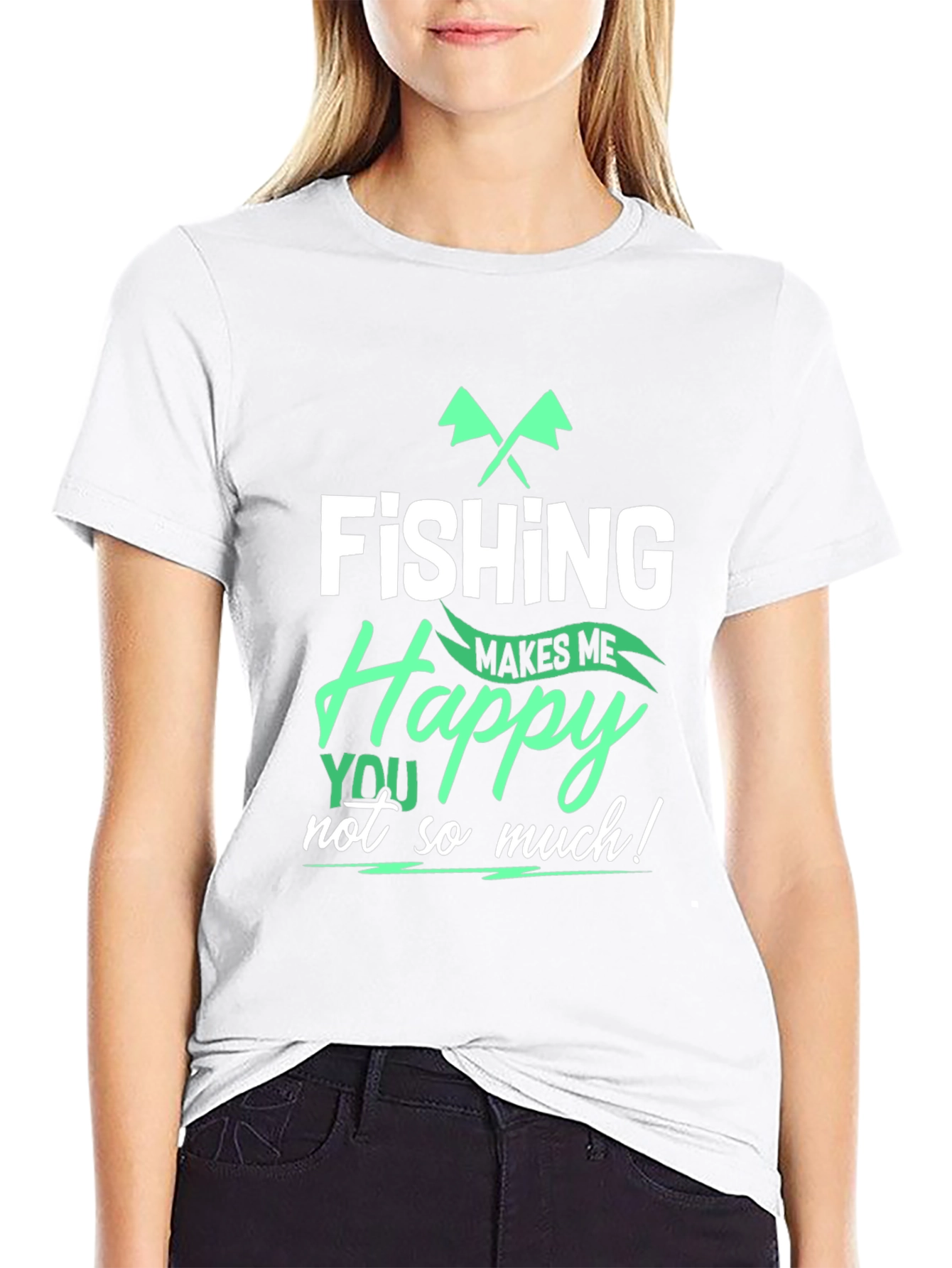 Fishing Makes Me Happy T-Shirt
