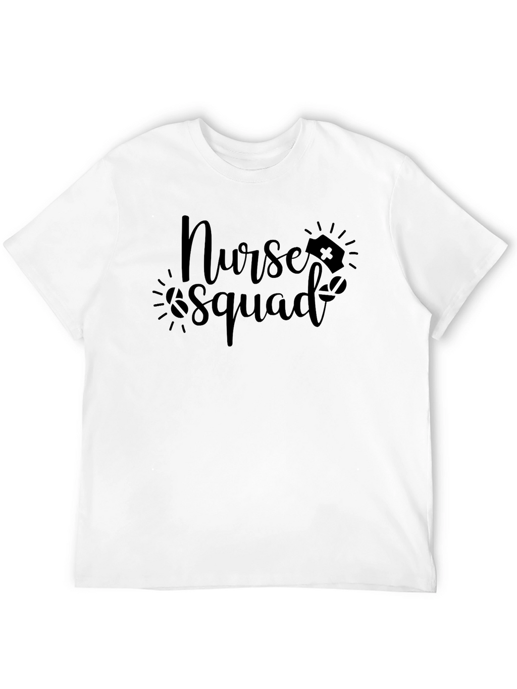 Nurse Squad Graphic T-Shirt - Black Cotton Tee