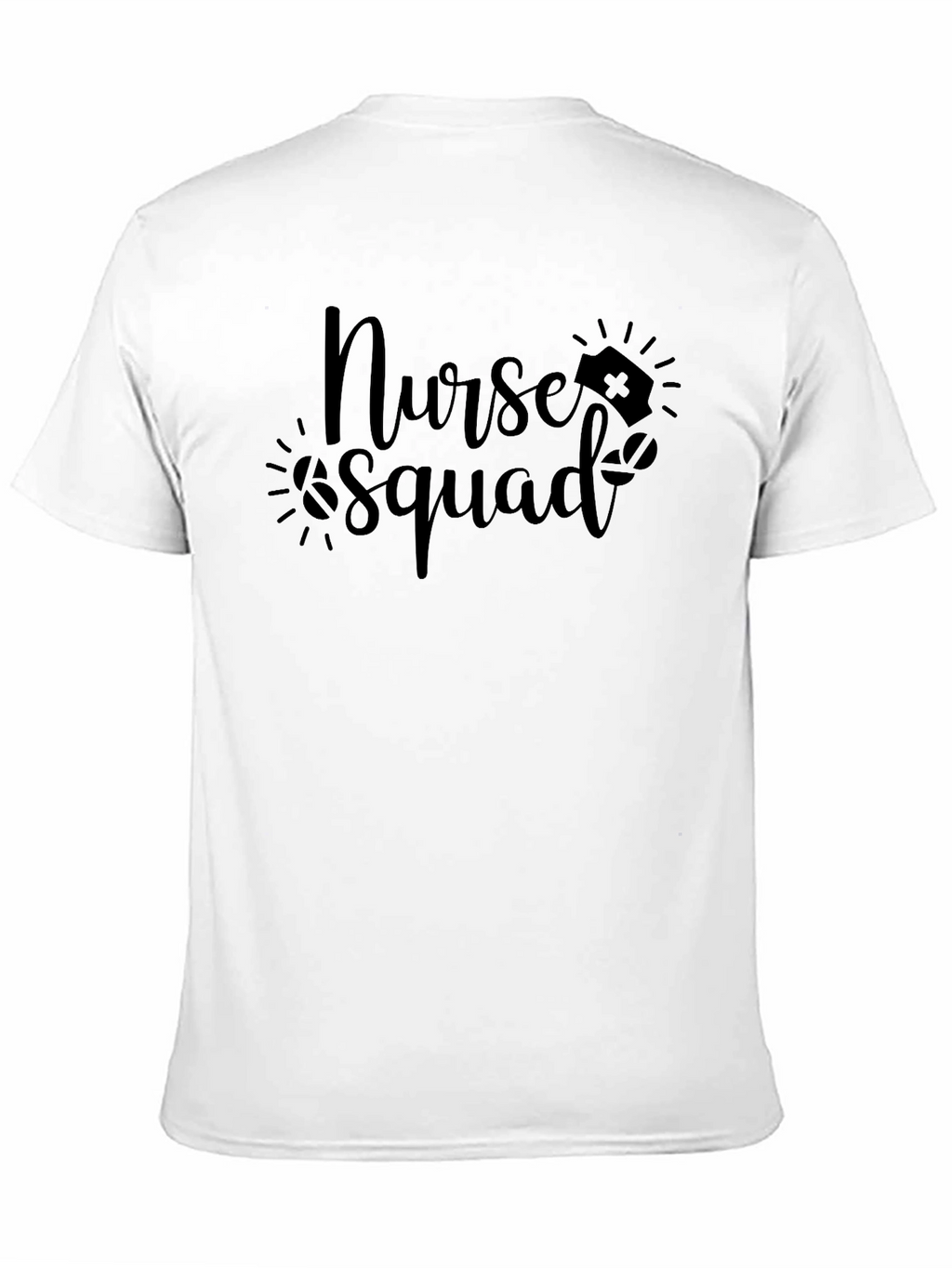 Nurse Squad Graphic T-Shirt - Black Cotton Tee