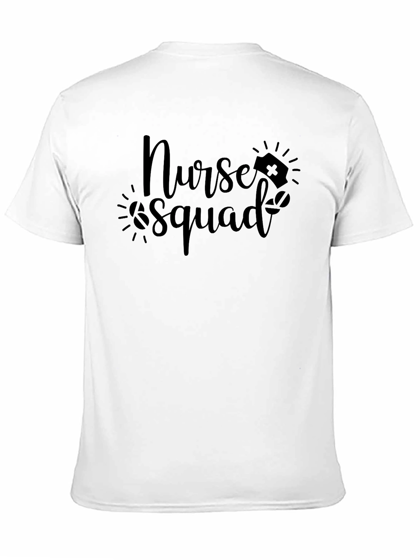 Nurse Squad Graphic T-Shirt - Black Cotton Tee