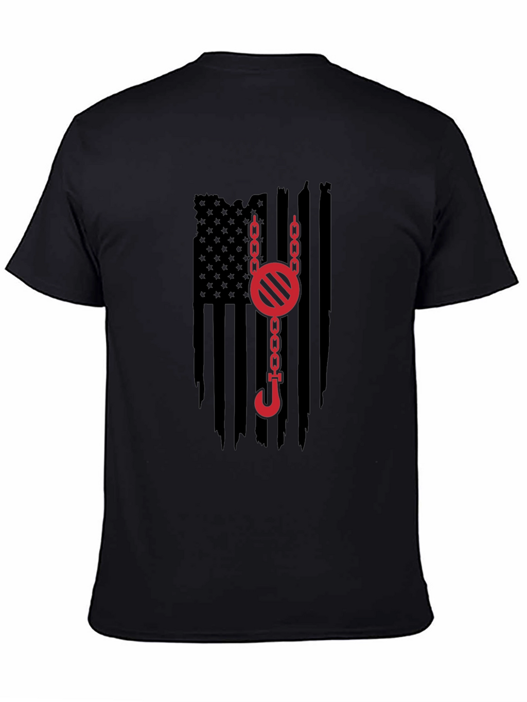 Crane Operator American Flag Graphic Tee