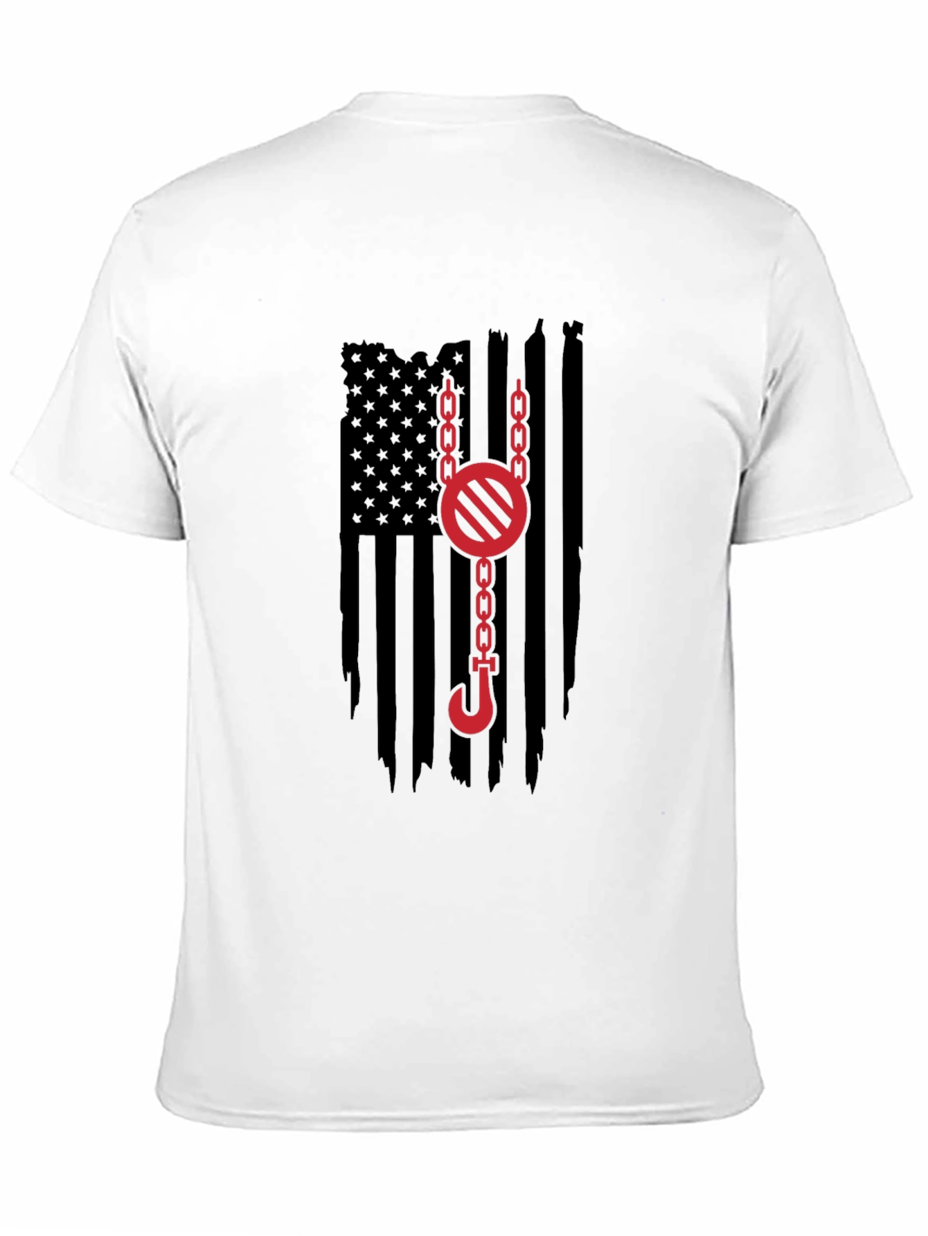 Crane Operator American Flag Graphic Tee