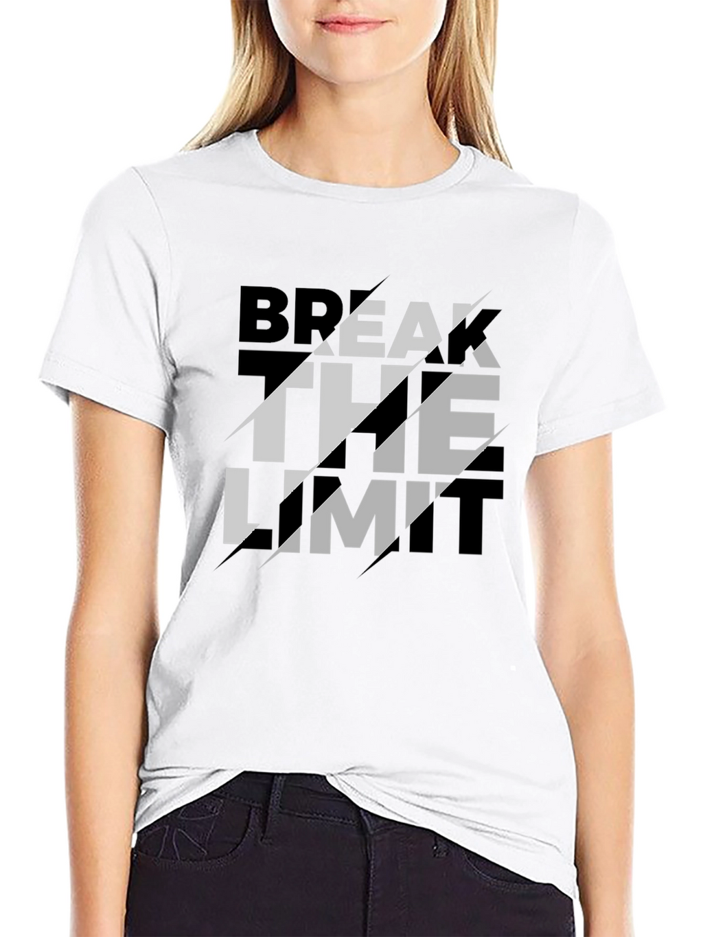 Break The Limit Graphic Black T-Shirt