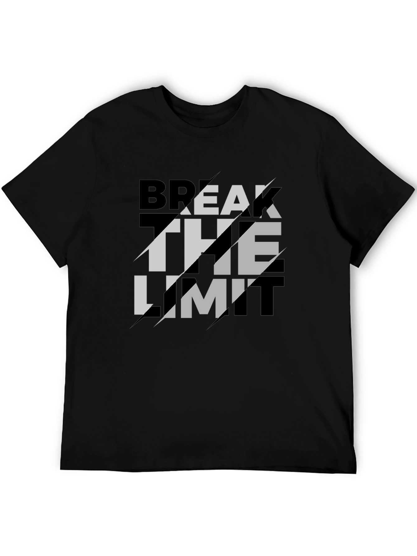 Break The Limit Graphic Black T-Shirt