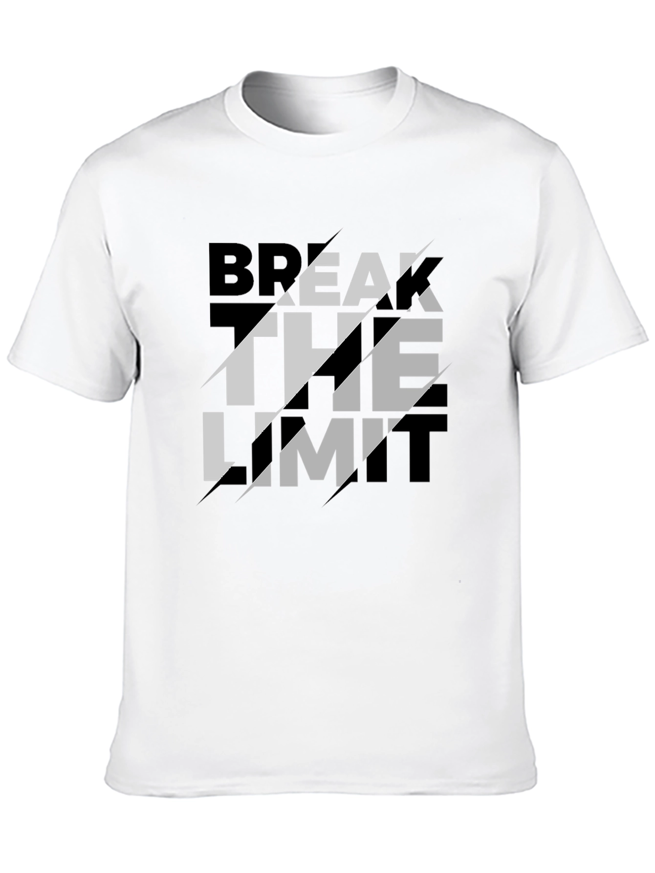 Break The Limit Graphic Black T-Shirt