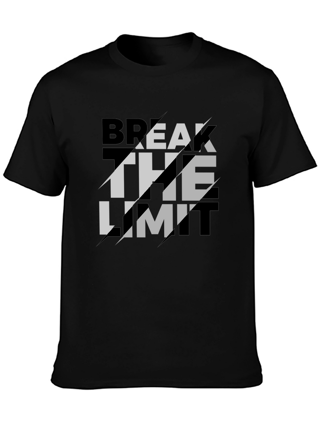Break The Limit Graphic Black T-Shirt