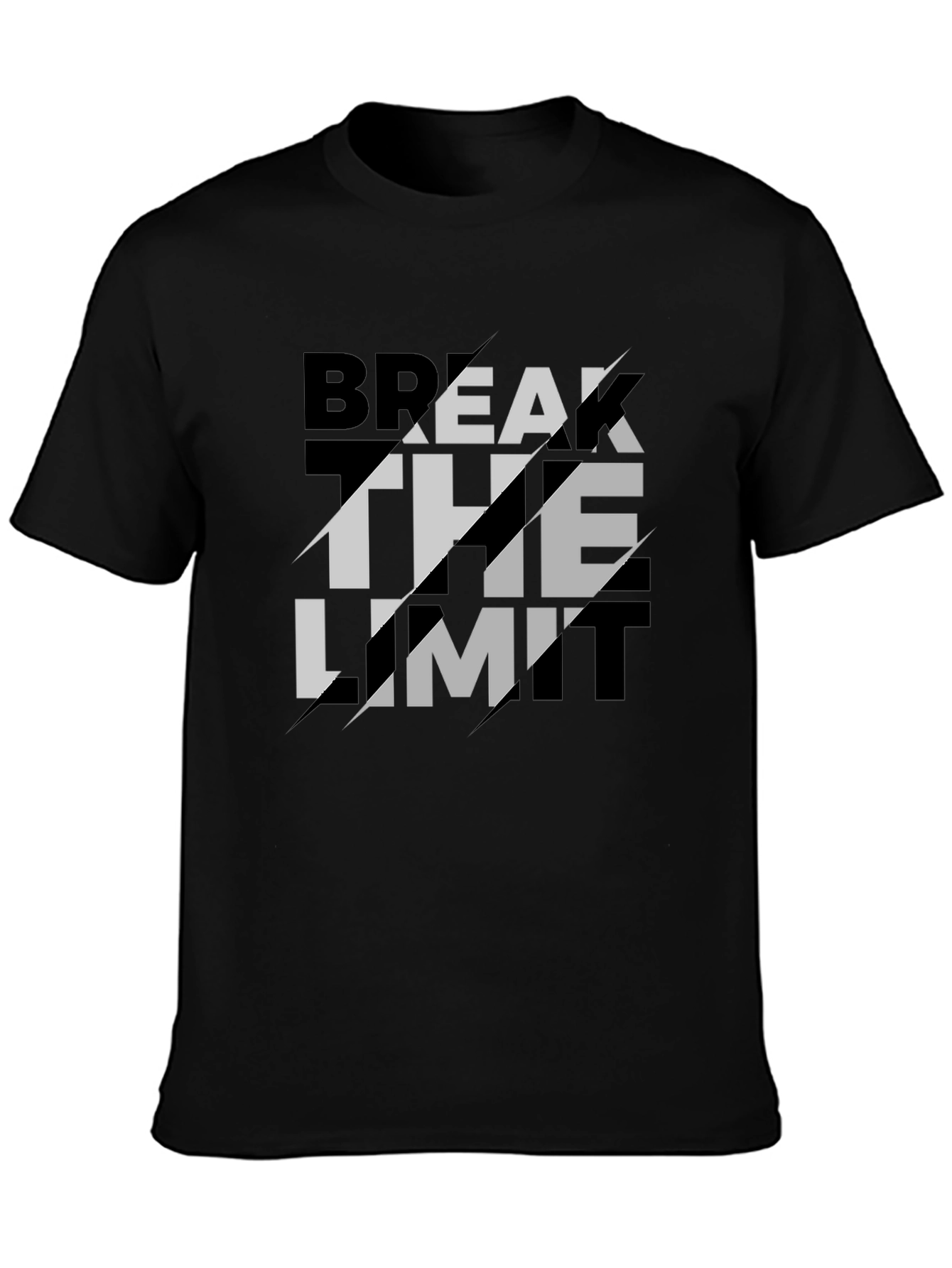Break The Limit Graphic Black T-Shirt