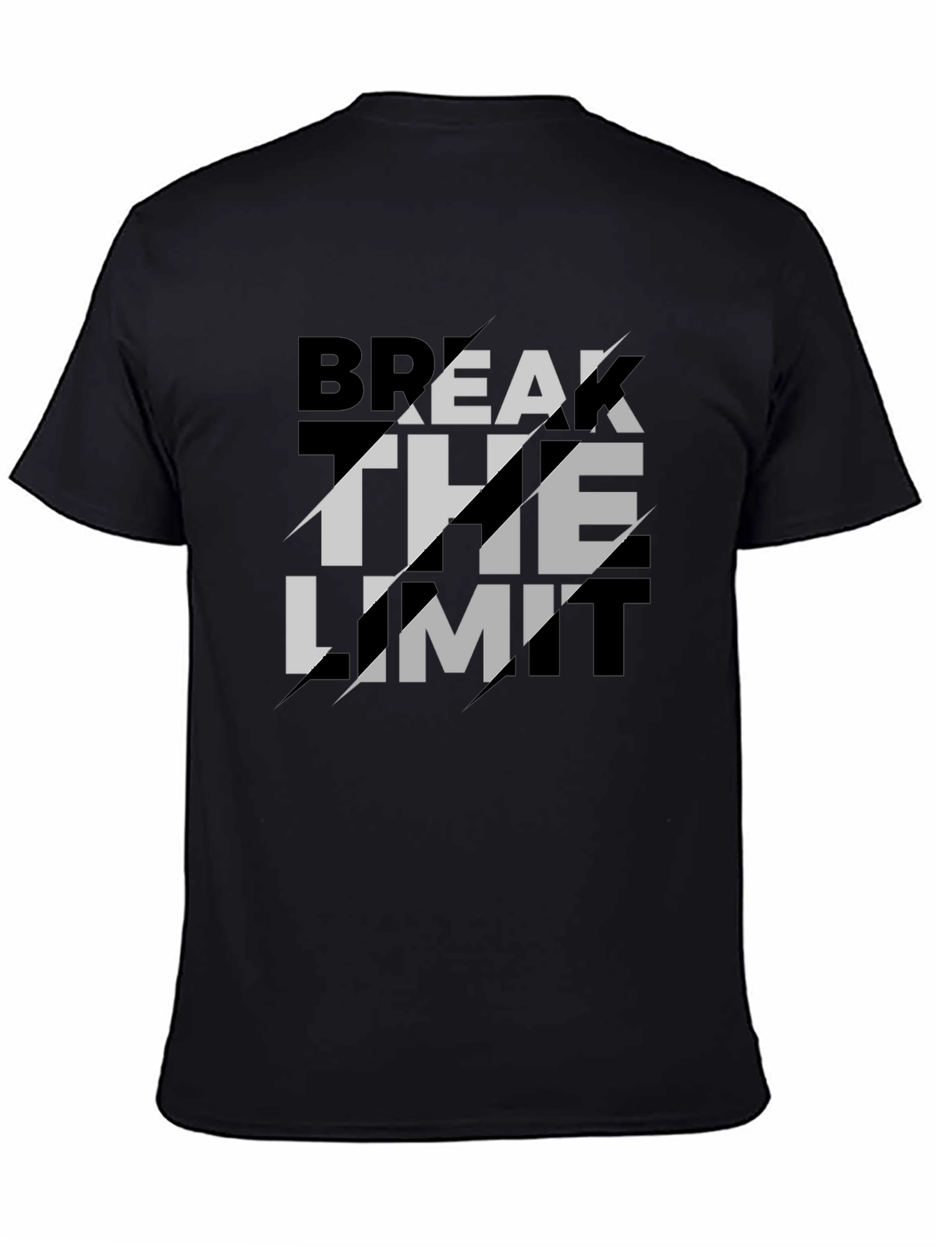 Break The Limit Graphic Black T-Shirt