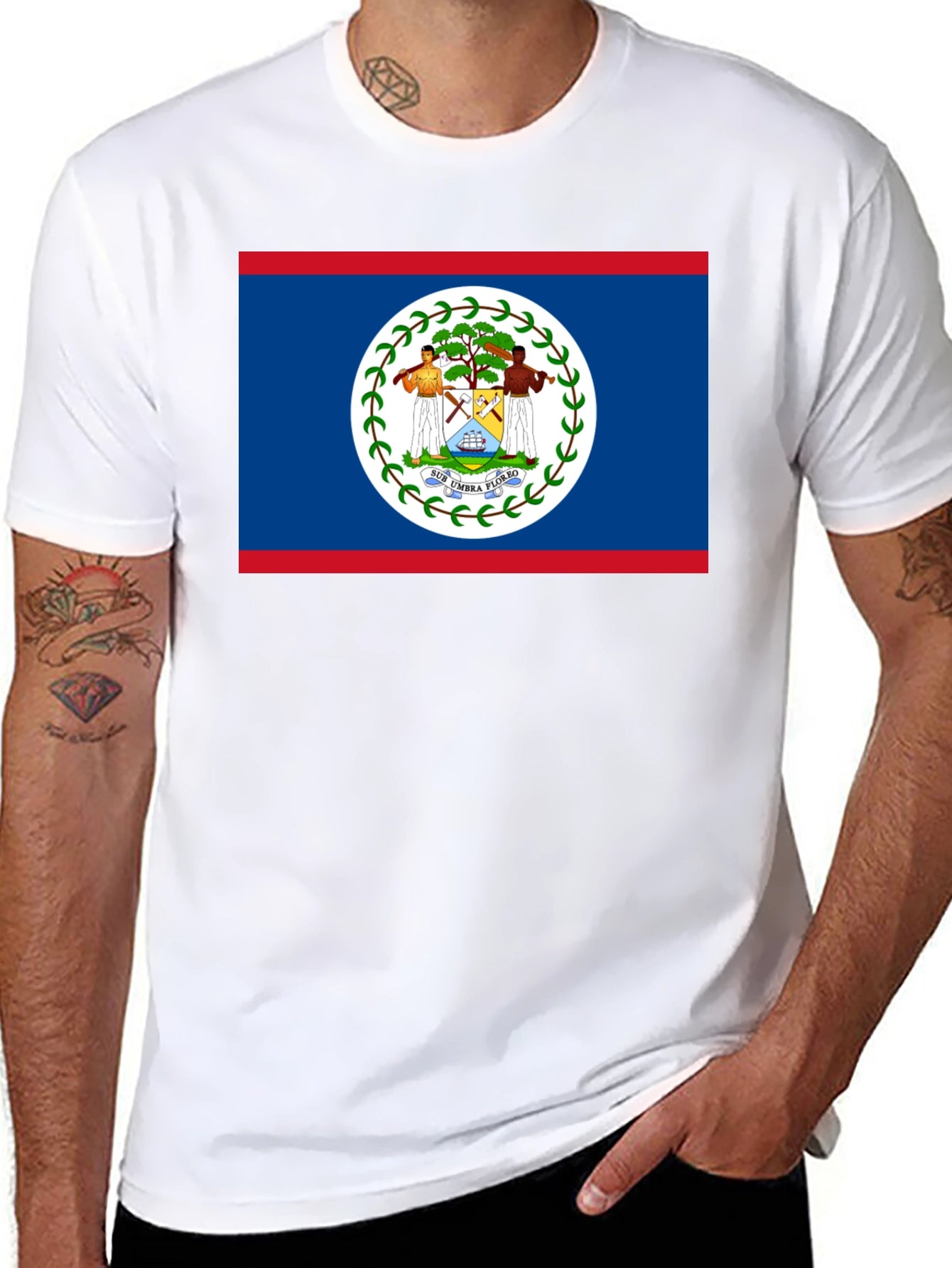 Belize Flag T-Shirt - Show Your Pride