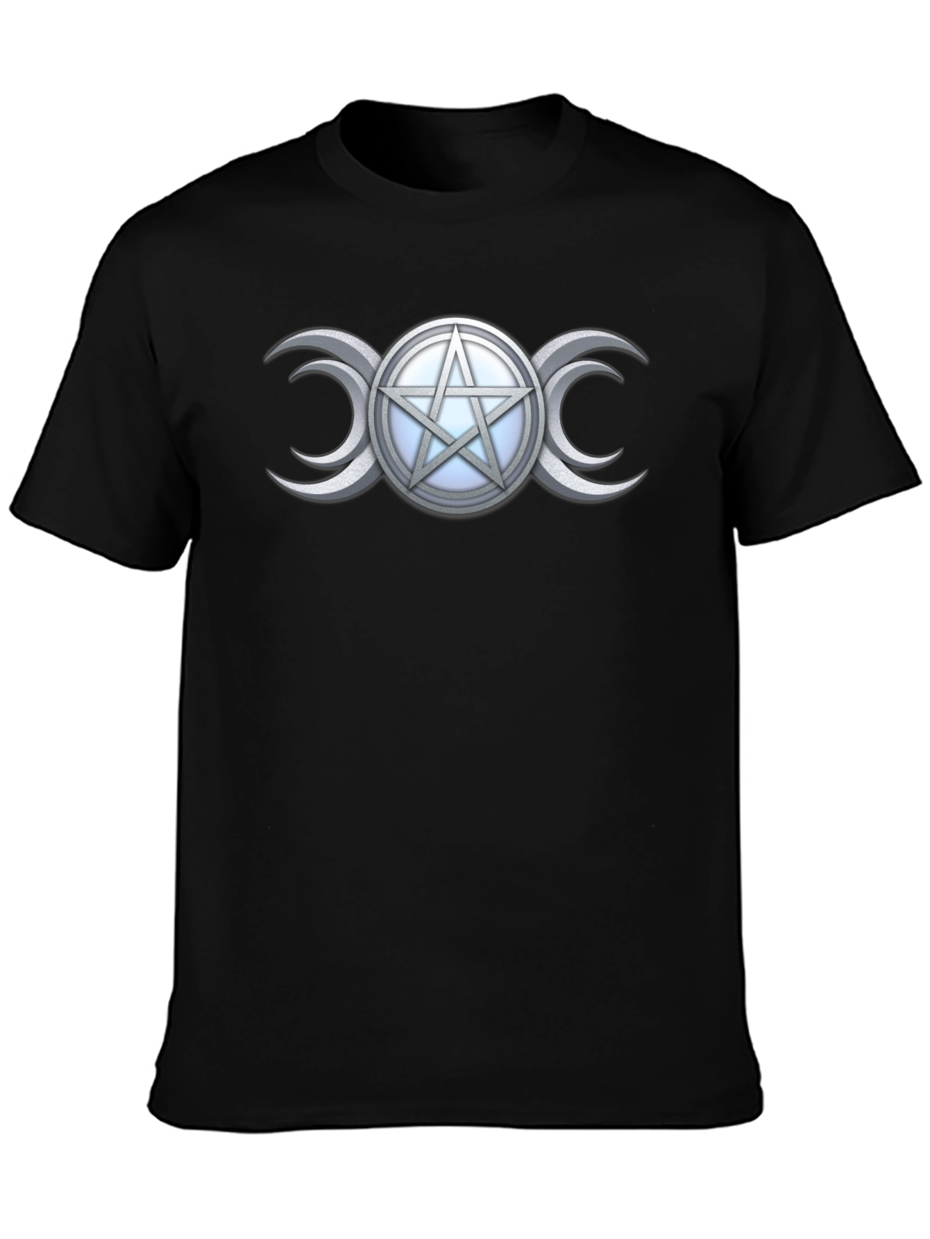 Triple Moon Goddess Pentacle T-Shirt