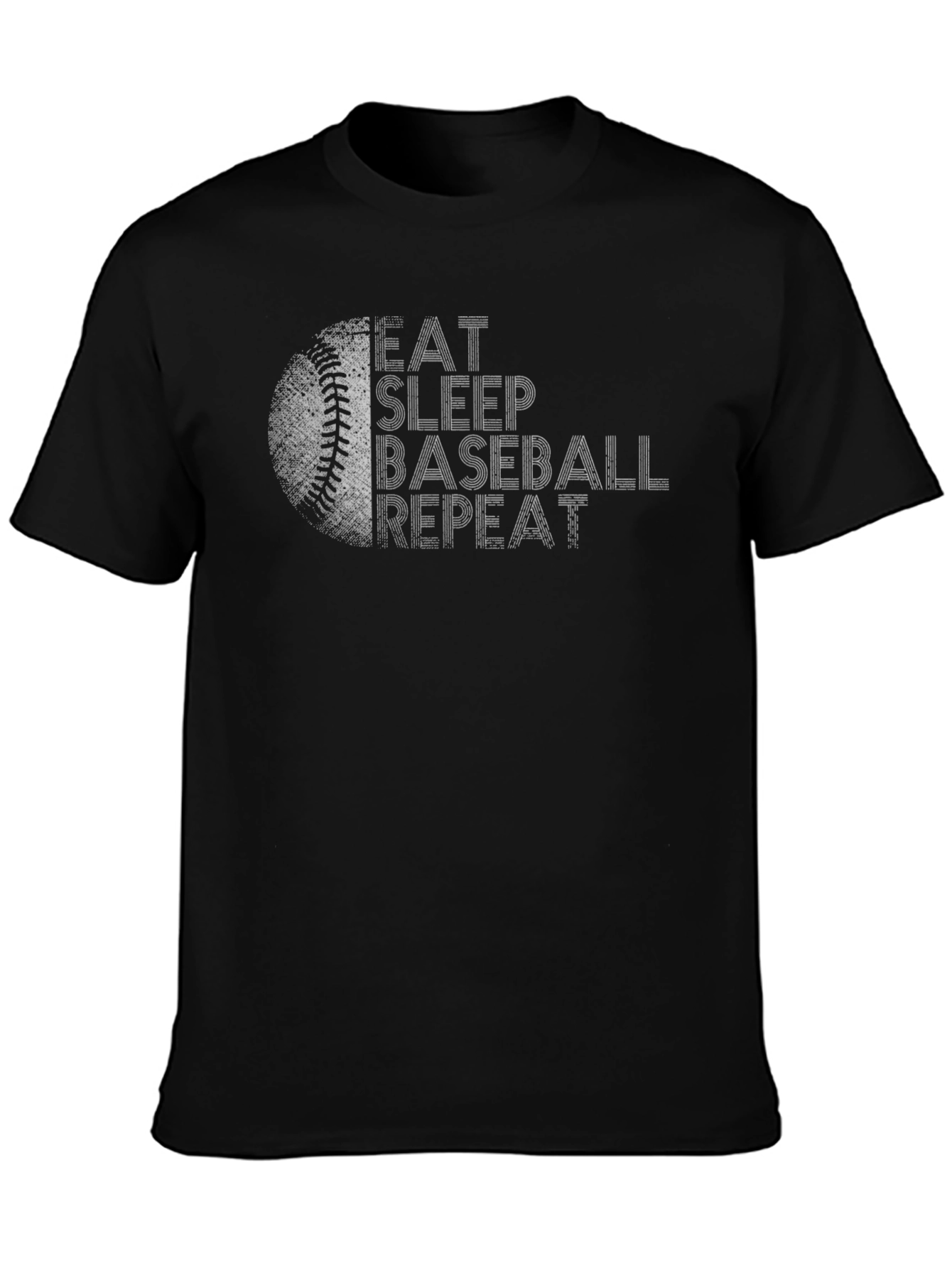 Eat Sleep Baseball Repeat Graphic T-Shirt